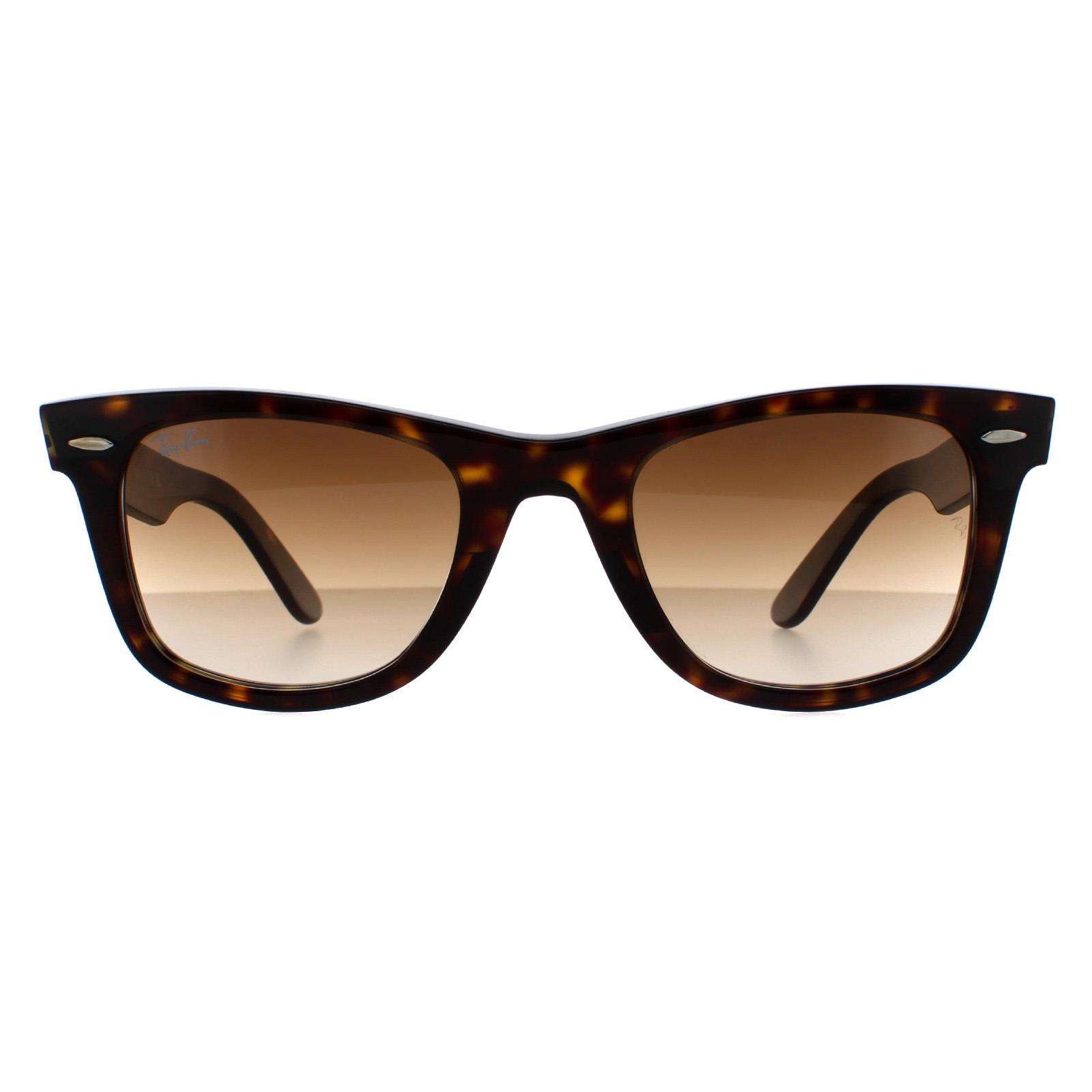Brown Ray-Ban Brown Rectangle Havana Brown Gradient Sunglasses, Image 1 of 6