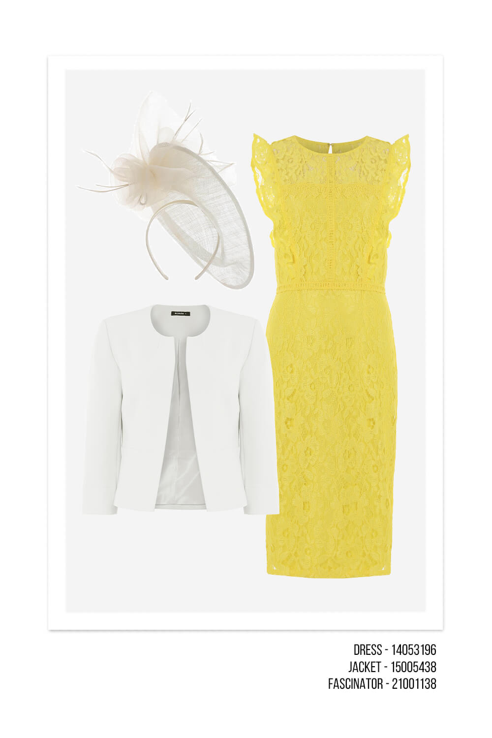 Ivory Curved Sinamay Disc Fascinator, Image 5 of 4
