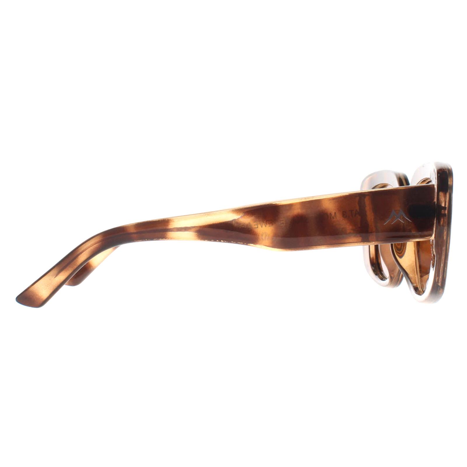 Brown Montana Brown Rectangle Shiny Soft Demi Brown Polarized MP56, Image 4 of 4