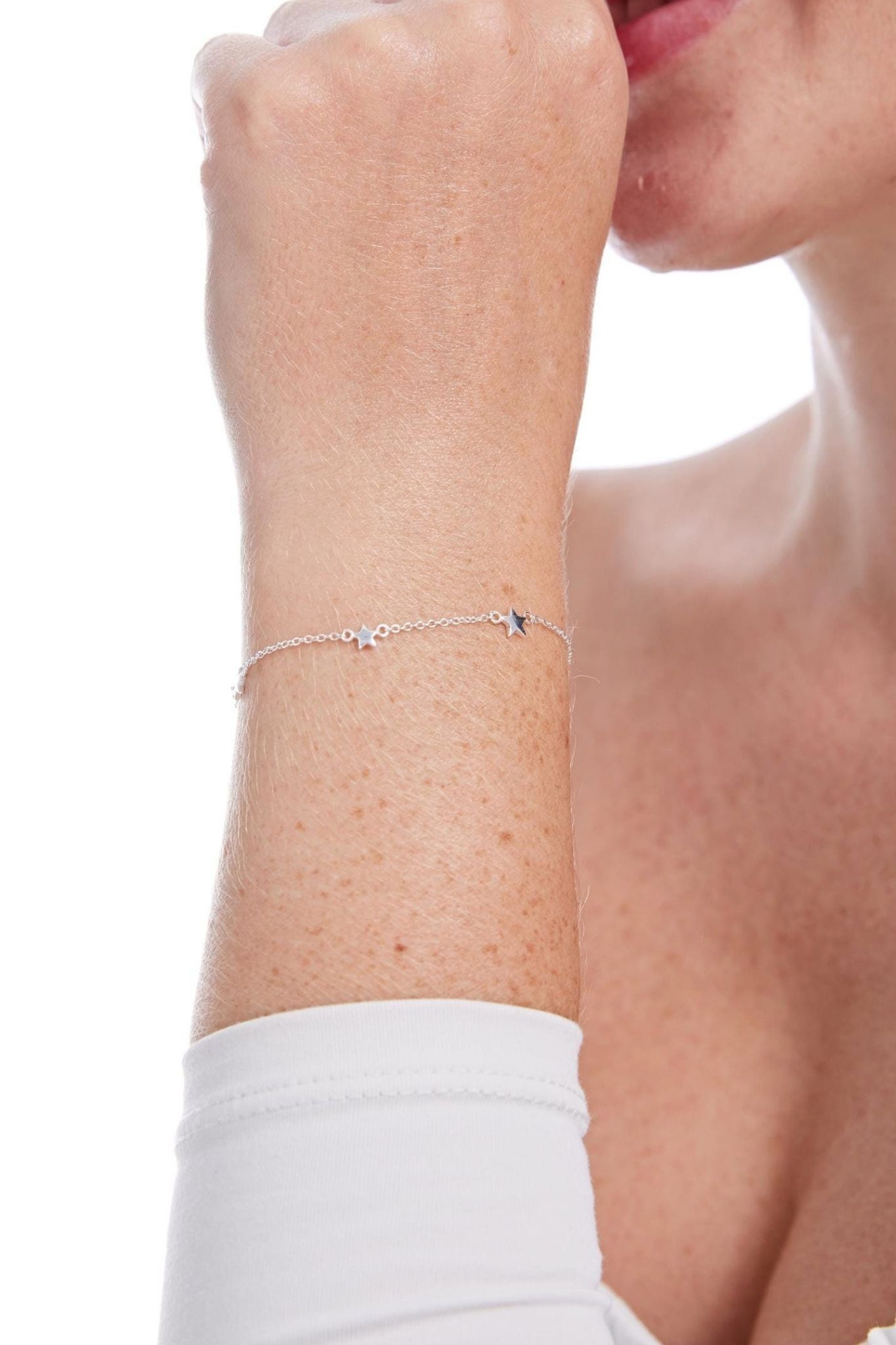 Silver Sterling Silver Stars Bracelet, Image 2 of 4