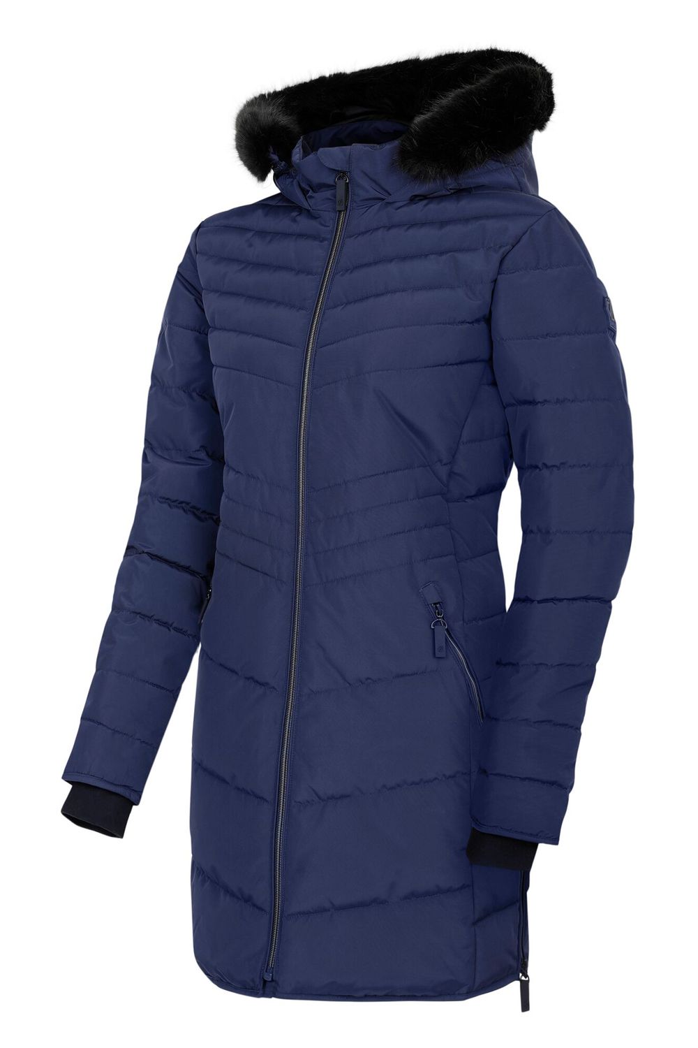 Navy Striking IIII Mid Length Padded Jacket, Image 3 of 4