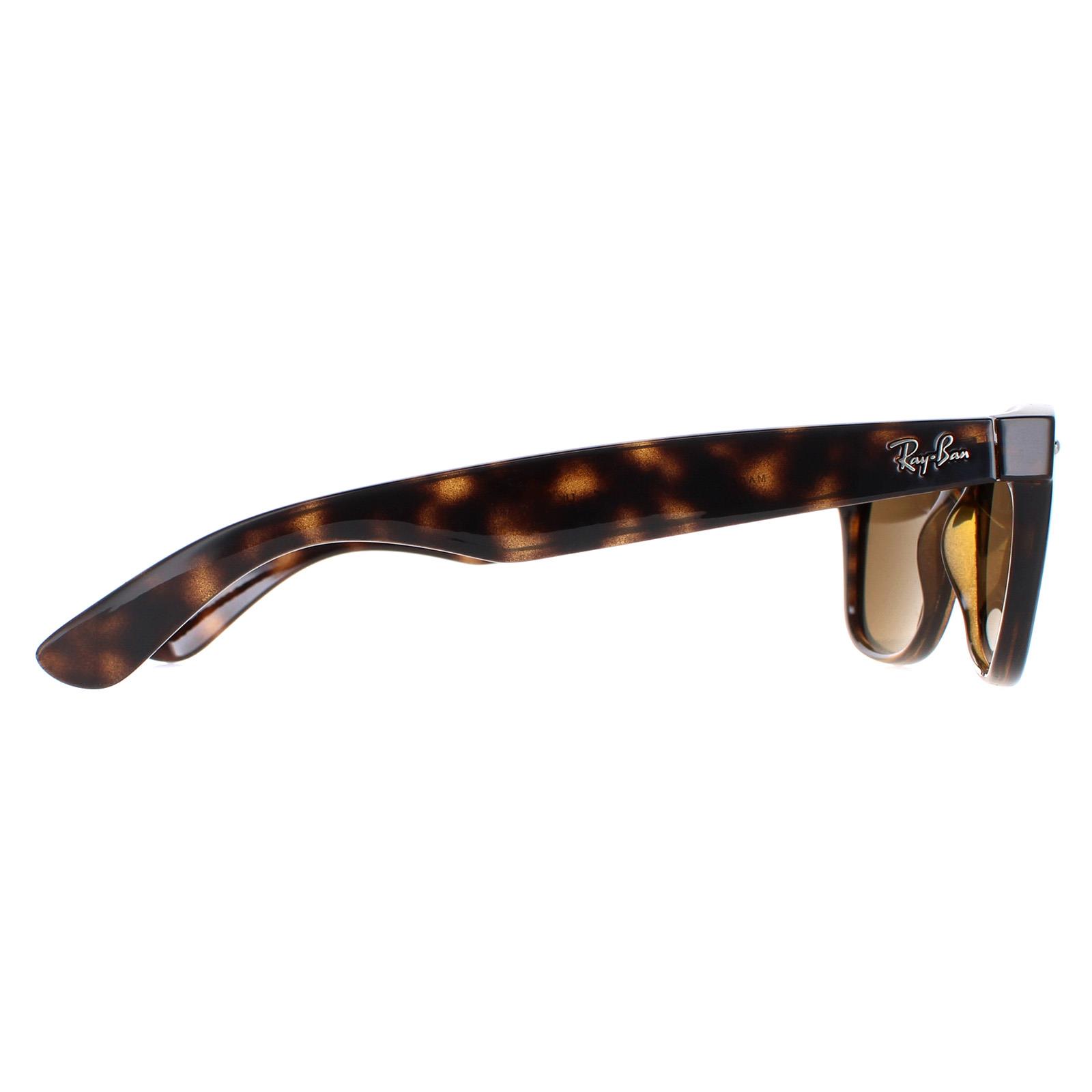 Brown Ray-Ban Brown Rectangle Tortoise Brown Polarized Sunglasses, Image 4 of 6