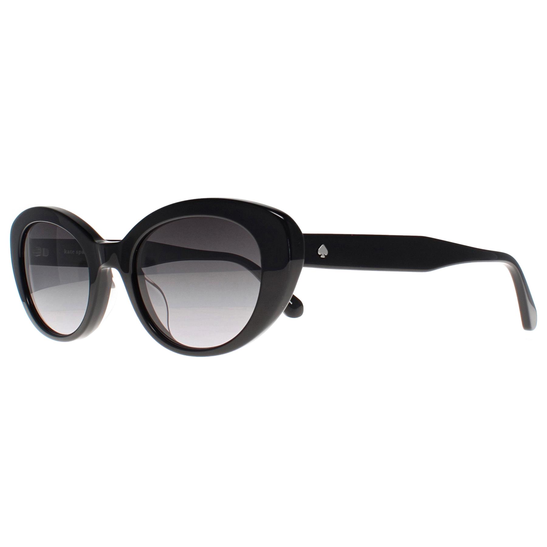 Black Kate Spade Black Oval Black Grey Gradient Crystal/S Sunglasses, Image 2 of 3