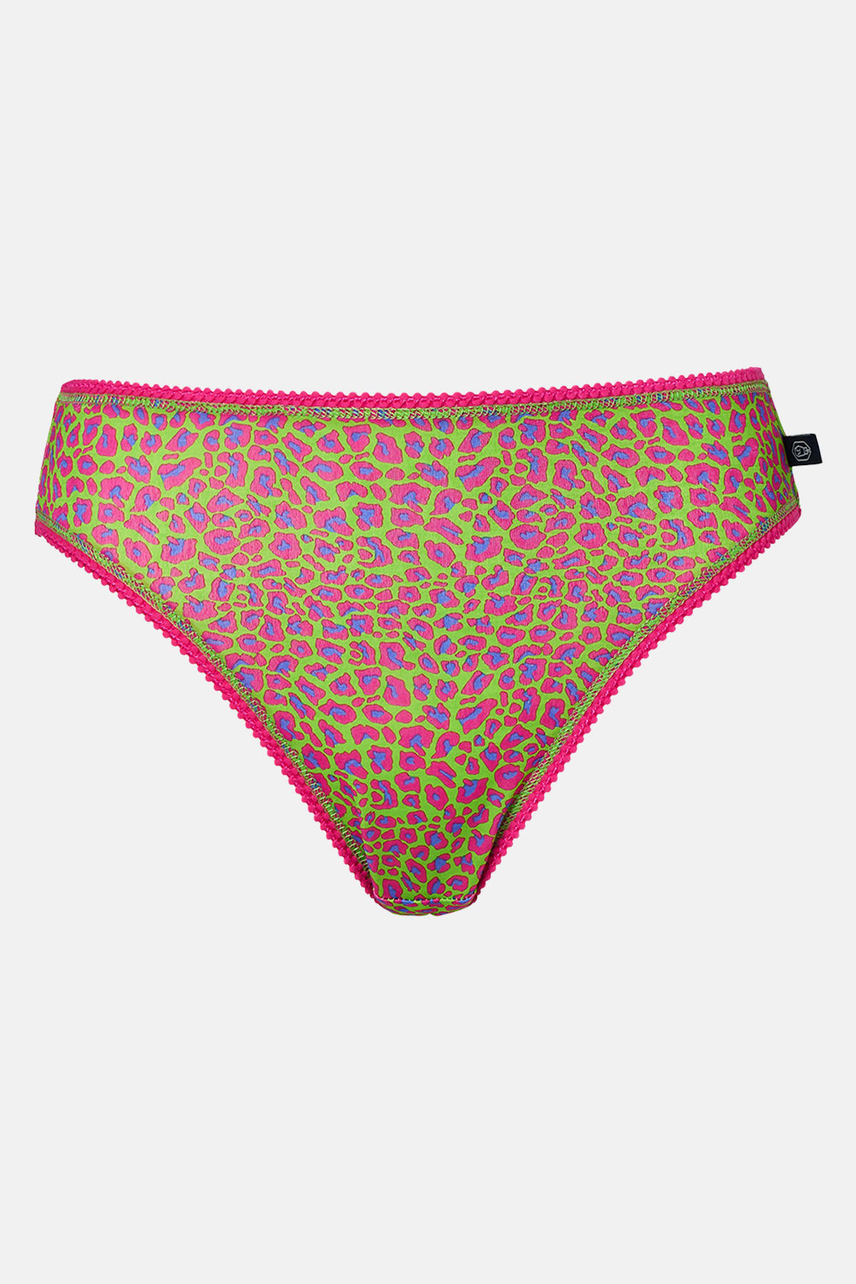 Multi British Boxers Multi Pack of Four "Wild Cat" Bamboo High Leg Knickers, Image 7 of 7