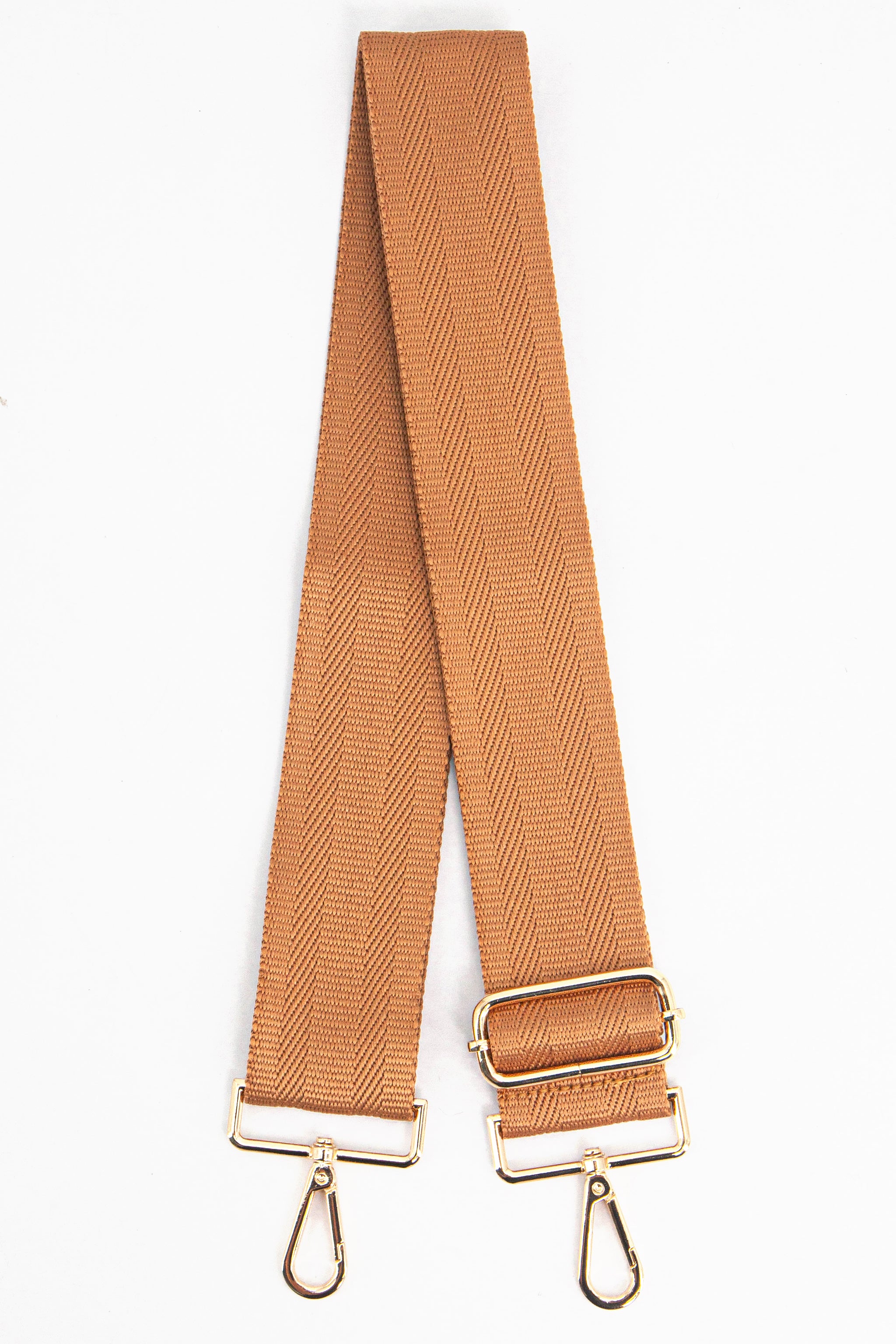 Tan Sarta Tan Plain Woven Wide Bag Strap, Image 1 of 4