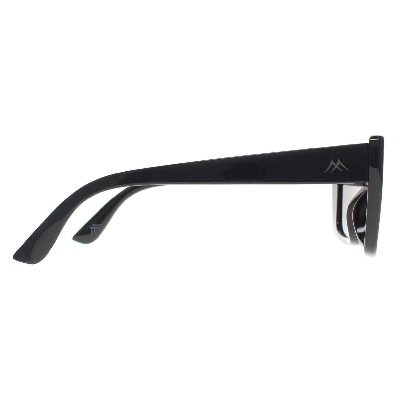 Black Montana Black Rectangle Shiny Black Smoke Polarized MP193, Image 4 of 4