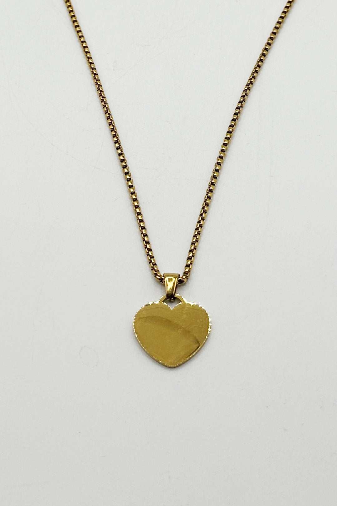 Gold Heart Shape Pendant Necklace - Gift boxed, Image 3 of 6