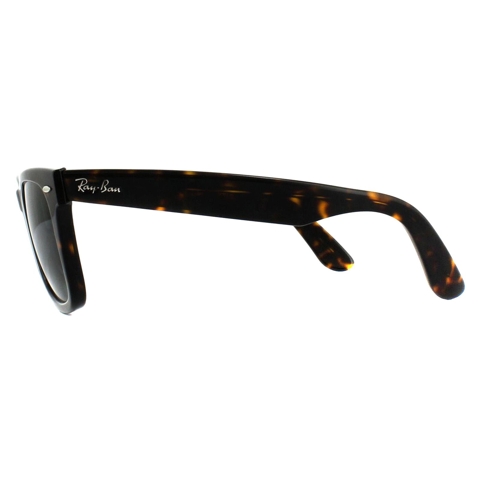 Brown Ray-Ban Brown Rectangle Tortoise Green Sunglasses, Image 3 of 4
