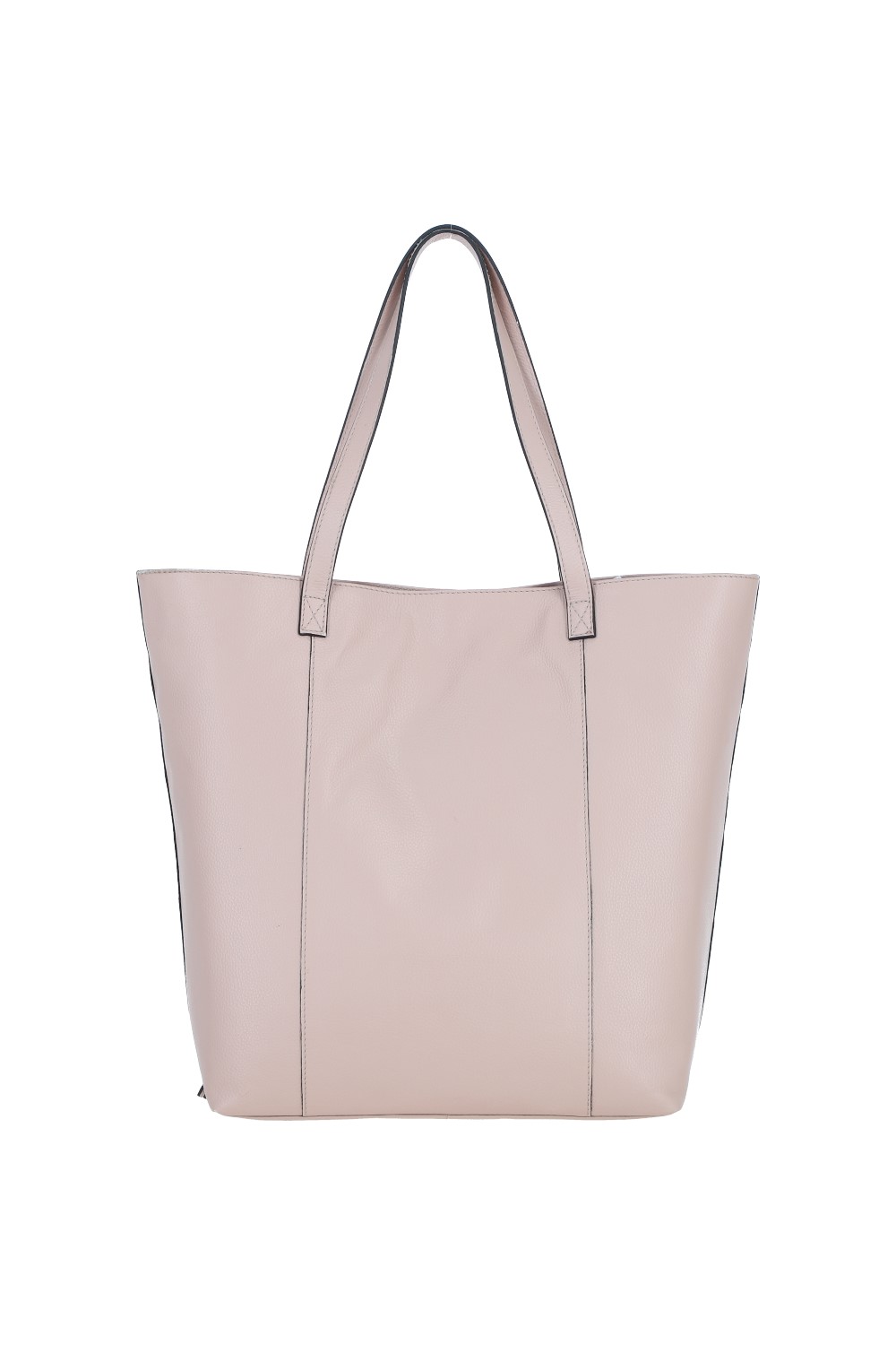 Beige 'Serela' Real Leather Shoulder Bag with Detachable Pouch, Image 3 of 4