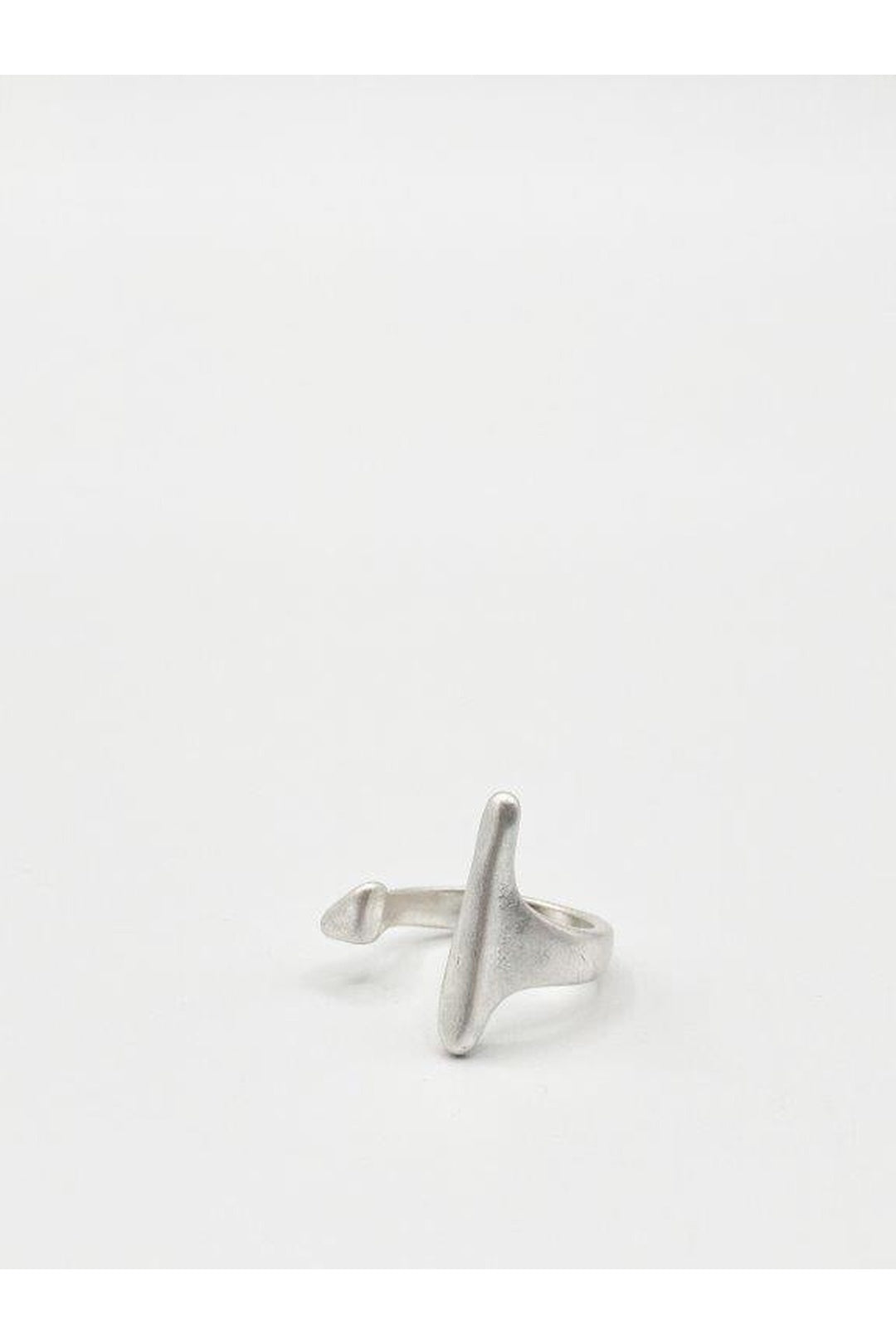 Silver Geometric Shape Ring in Silver, Image 1 of 3