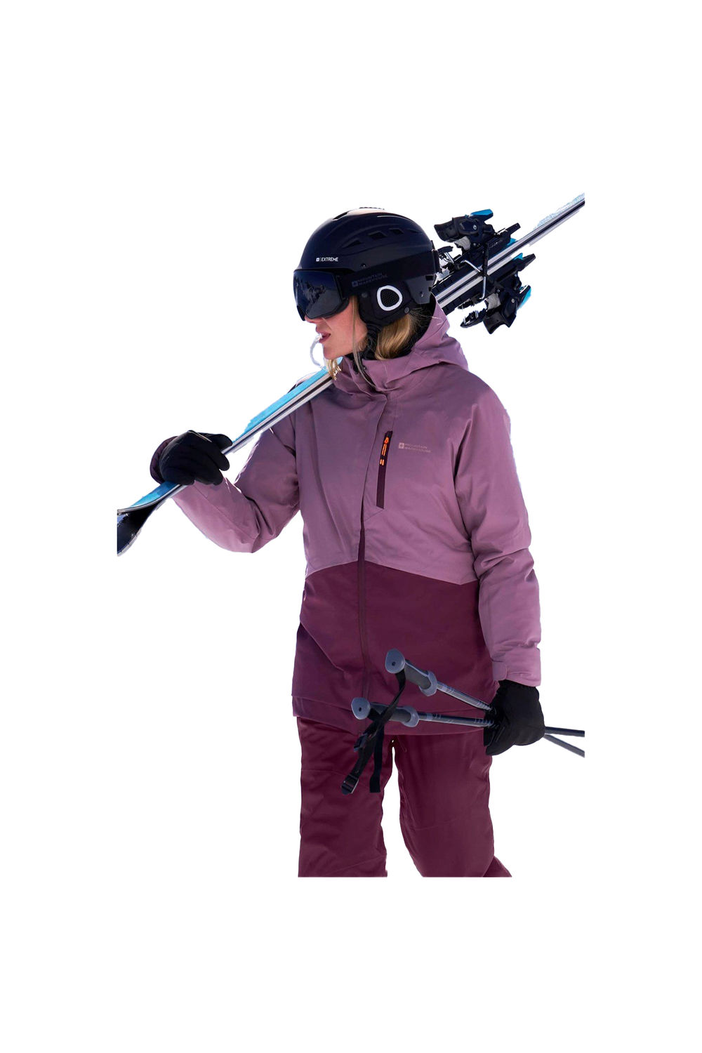 Purple Alpine Waterproof Padded Ski Jacket, Image 6 of 6