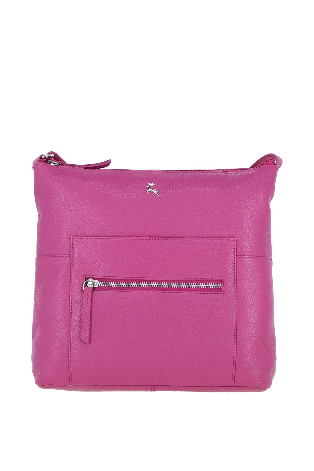 Raspberry 'Bondoran' Versatile Real Leather Shoulder Bag, Image 1 of 4
