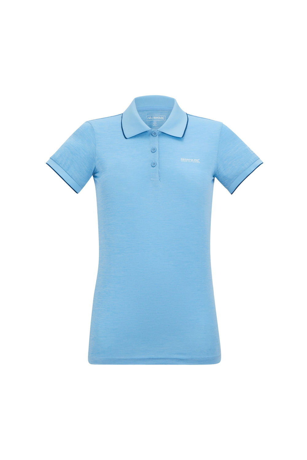 Light Denim Remex II Polo Neck TShirt, Image 2 of 4