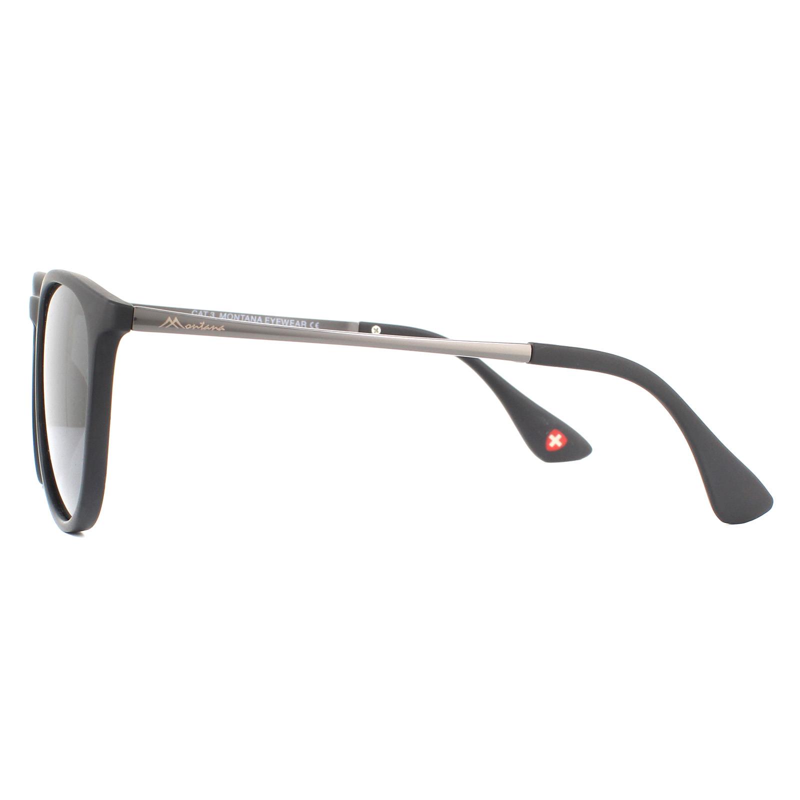 Oval Black Black Smoke Polarized Sunglasses, Image 3 of 4