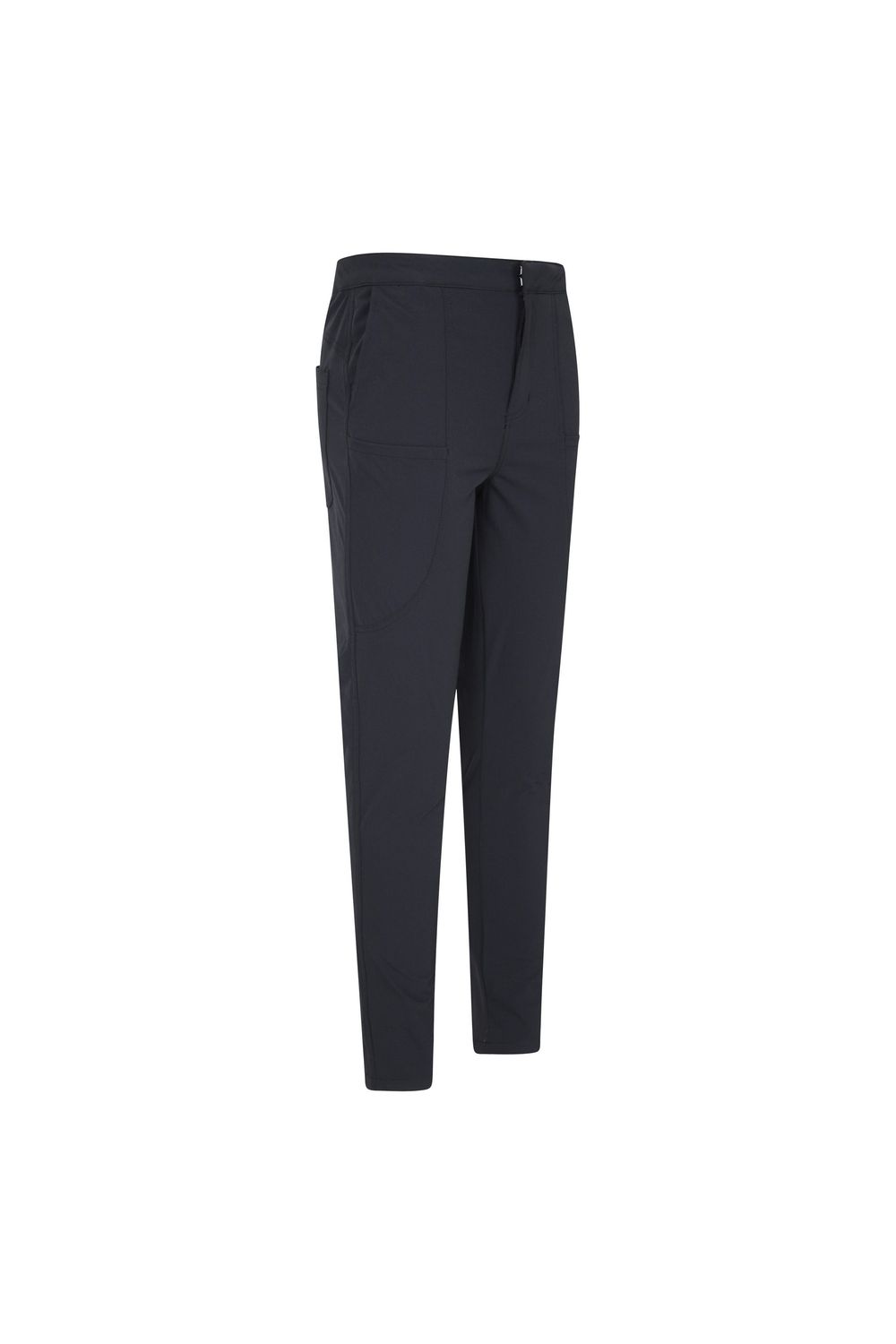 Black Short Kesugi Stretch Slim Hiking Trousers, Image 6 of 6