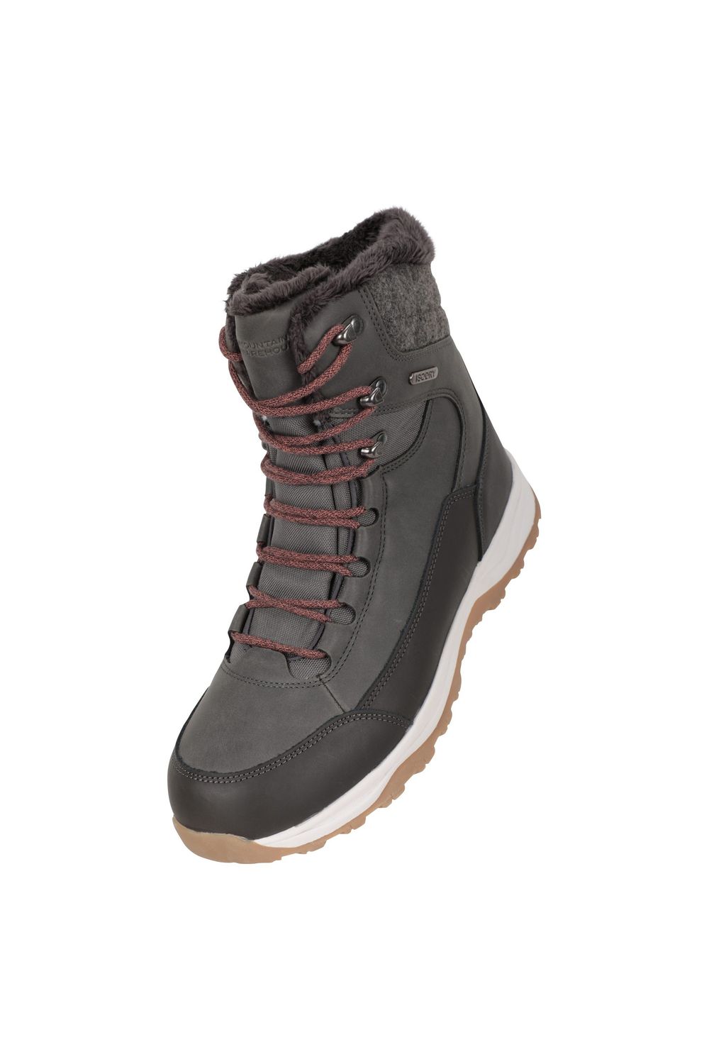 Khaki Tundra Leather Snow Boots, Image 3 of 6