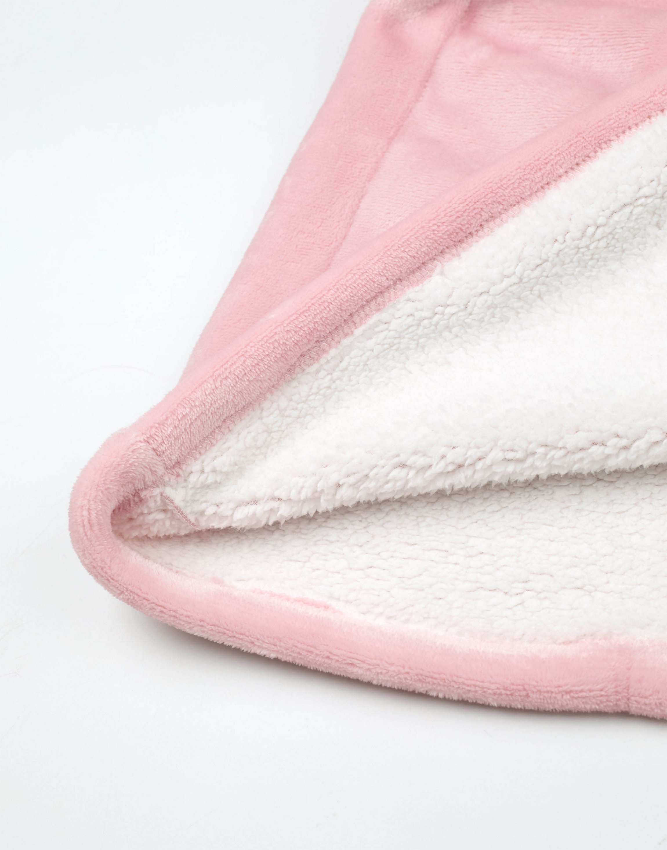 Pink Hello Kitty Character Face One Blanket Hoodie, Image 5 of 6