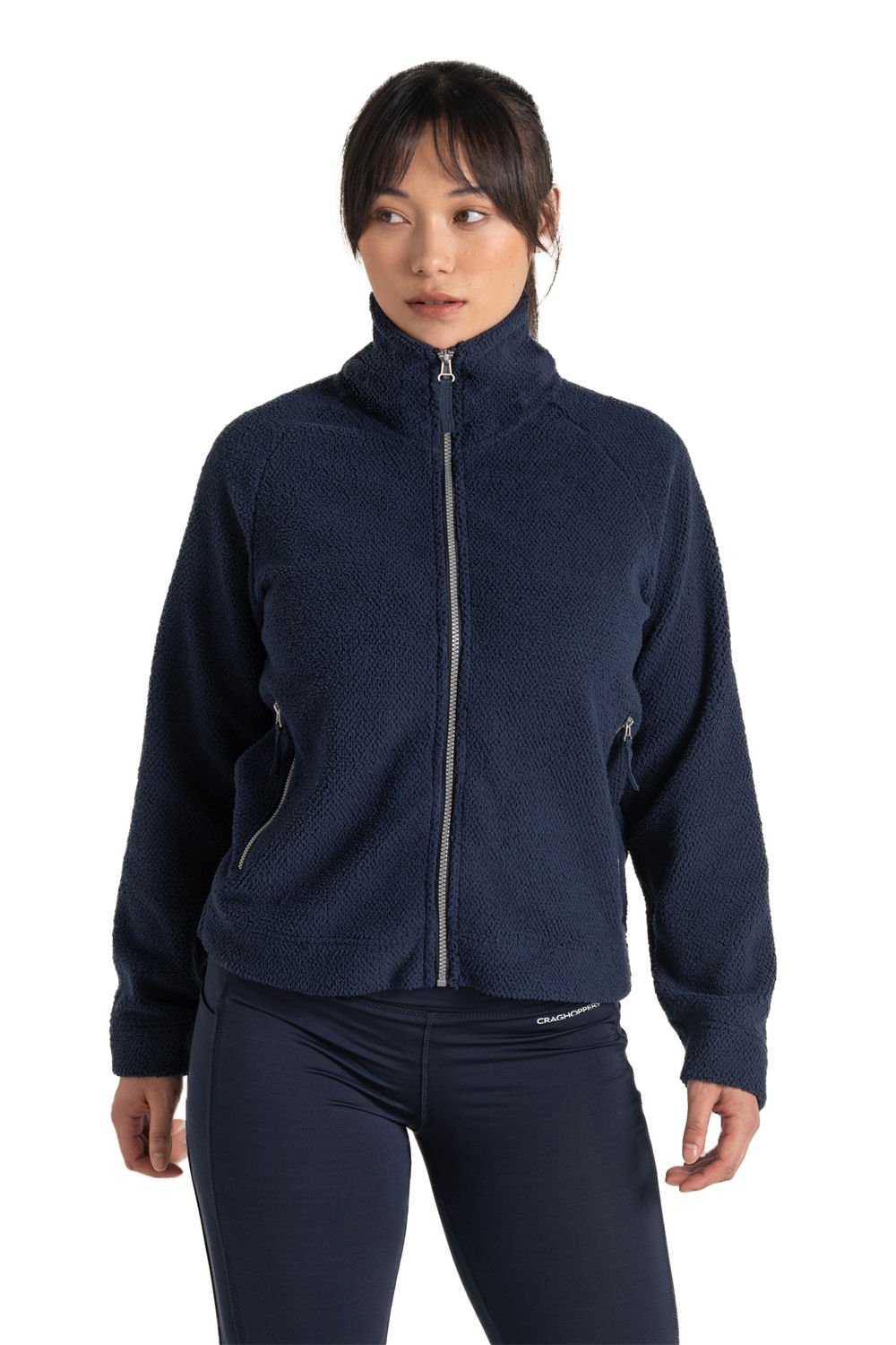 Navy Blue Craghoppers Navy Blue Raya Full Zip Fleece Jacket, Image 3 of 3
