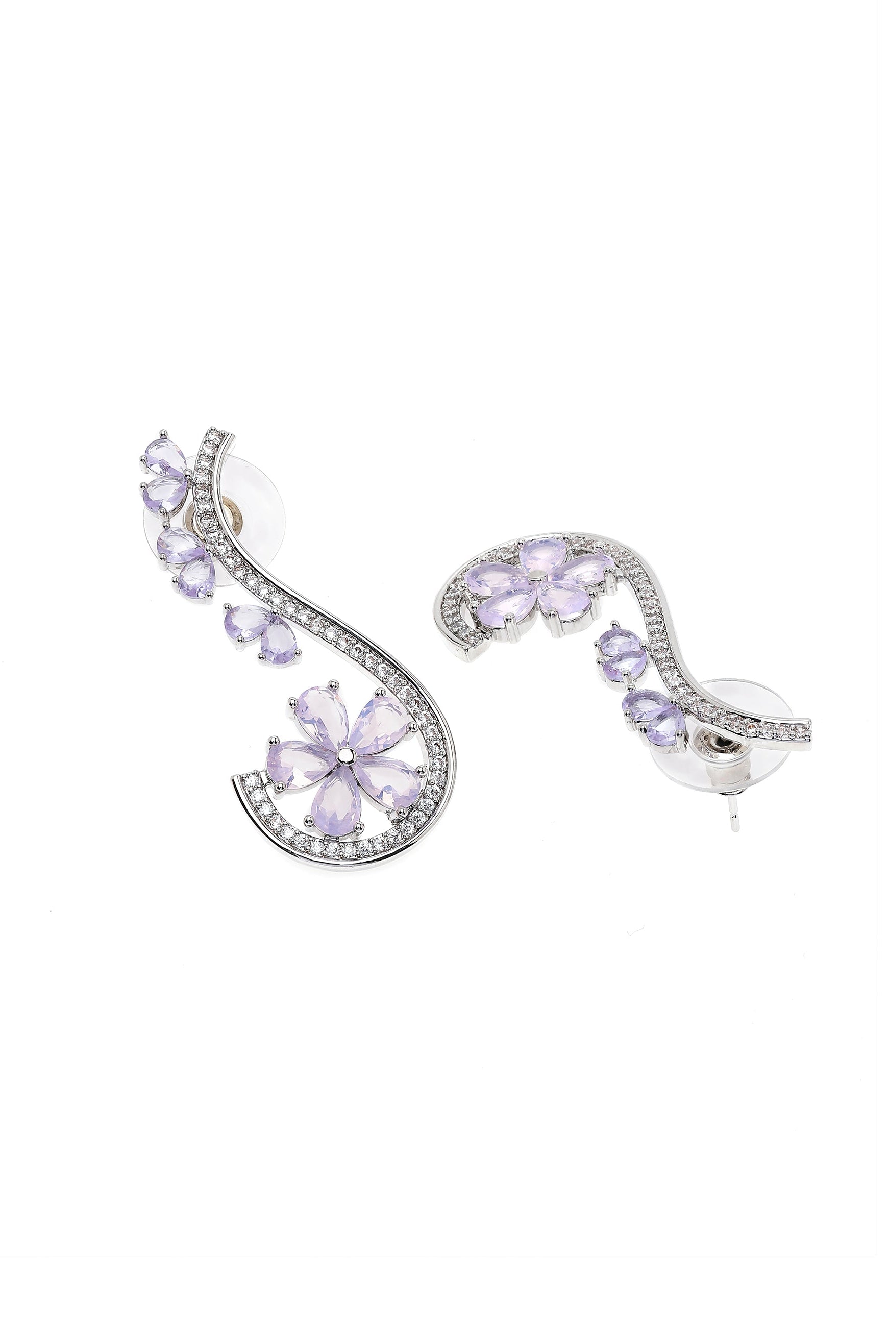 Lilac Blooming purple Earrings, Image 3 of 4