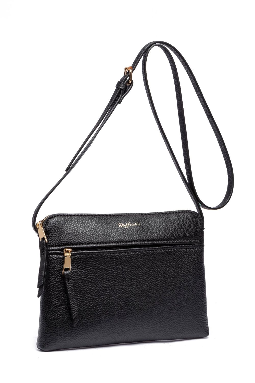 Black Front Pocket Cross Body Bag, Image 1 of 2