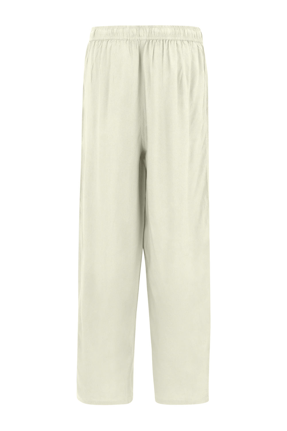 Cream Elbrie Plain Trousers, Image 2 of 5