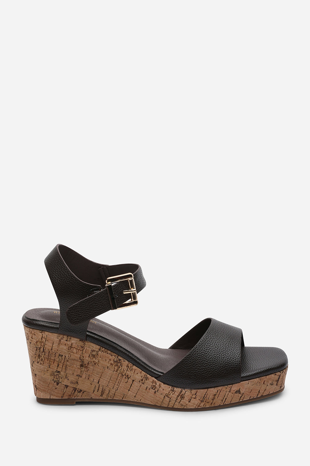 Dark Brown Where's That From Dark Brown Giselle Cork Platform Wedge, Image 2 of 5