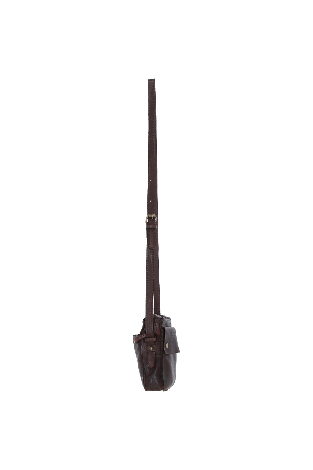 Dark Brown Ashwood Leather Dark Brown Real Leather Cross Body Bag, Image 4 of 4