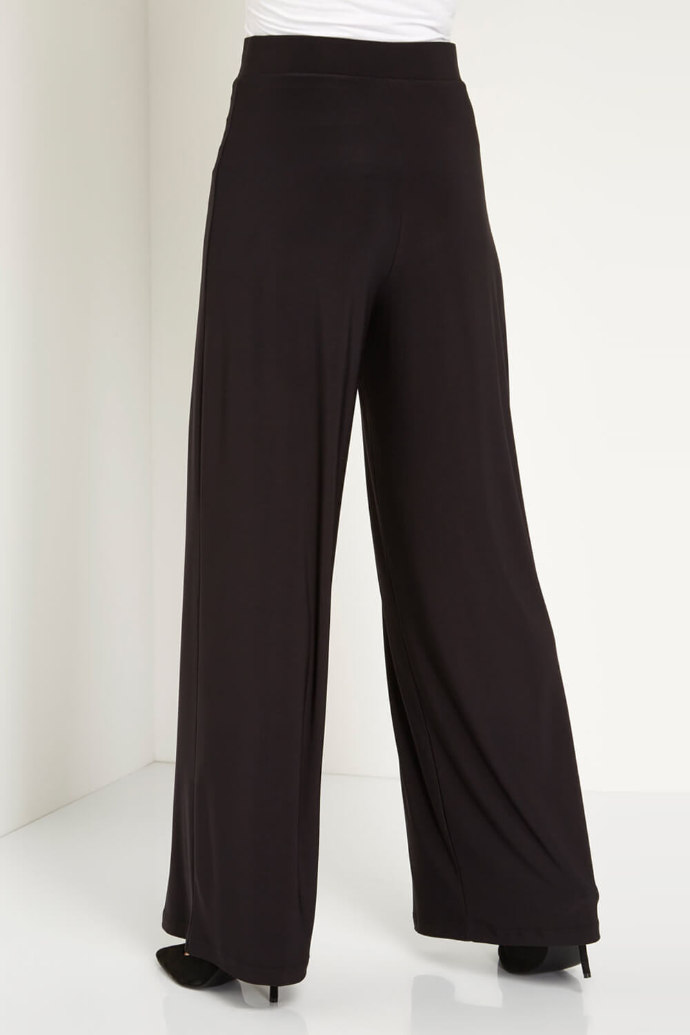 Black Wide Leg Trouser , Image 3 of 4