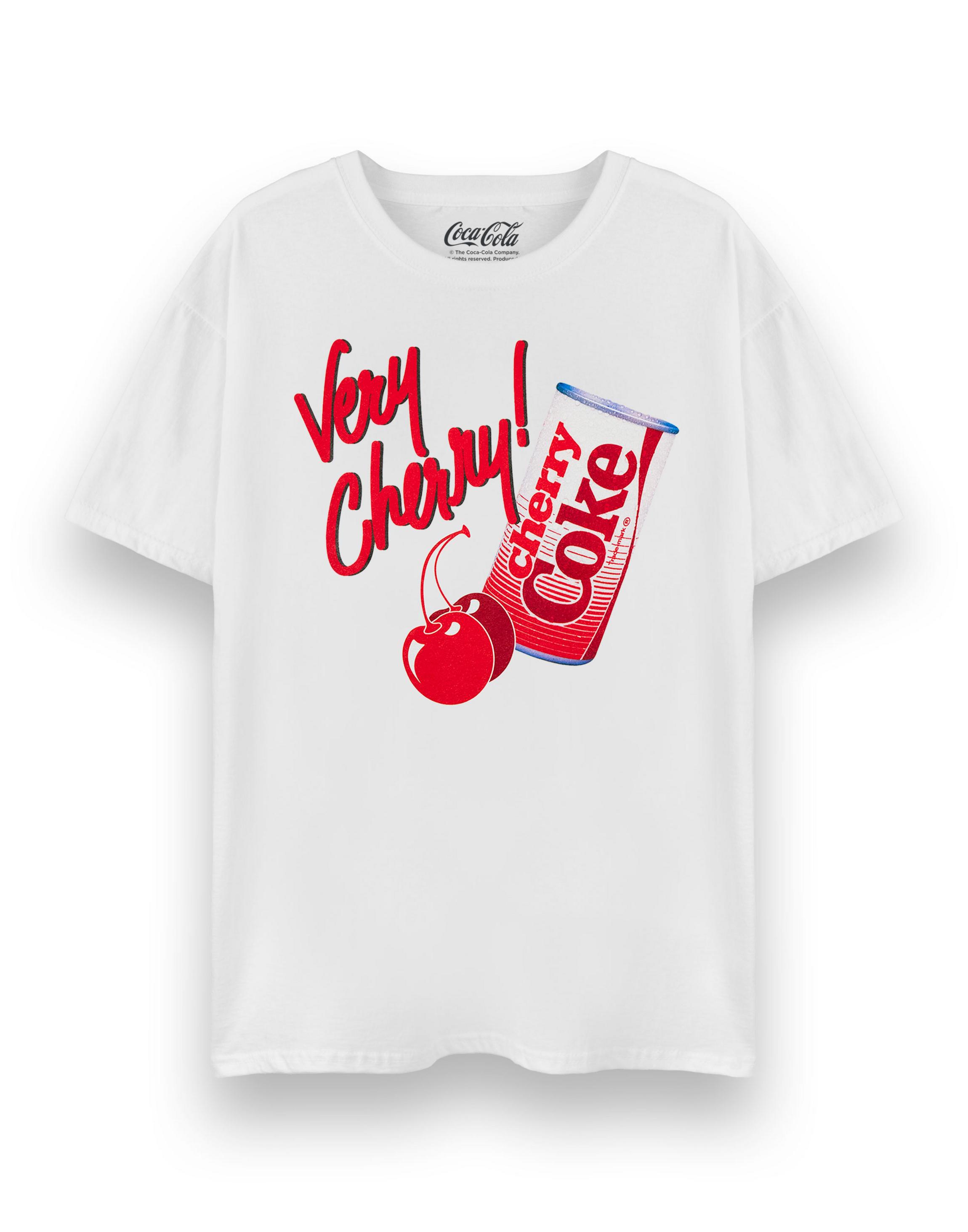 White Coca Cola Very Cherry Cherry Coke T-Shirt, Image 1 of 6