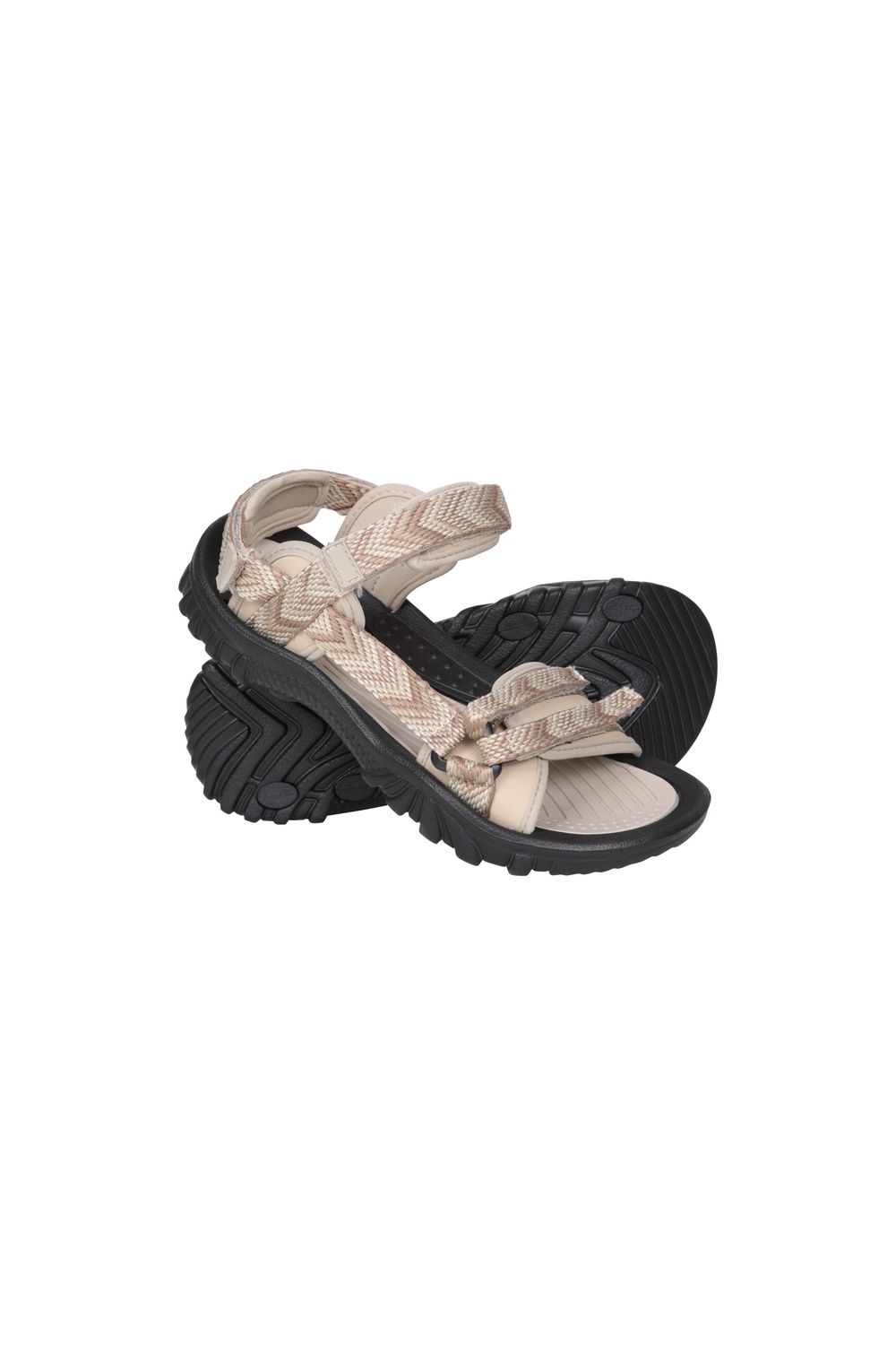 Taupe Cyprus Chevron Sandals, Image 1 of 6