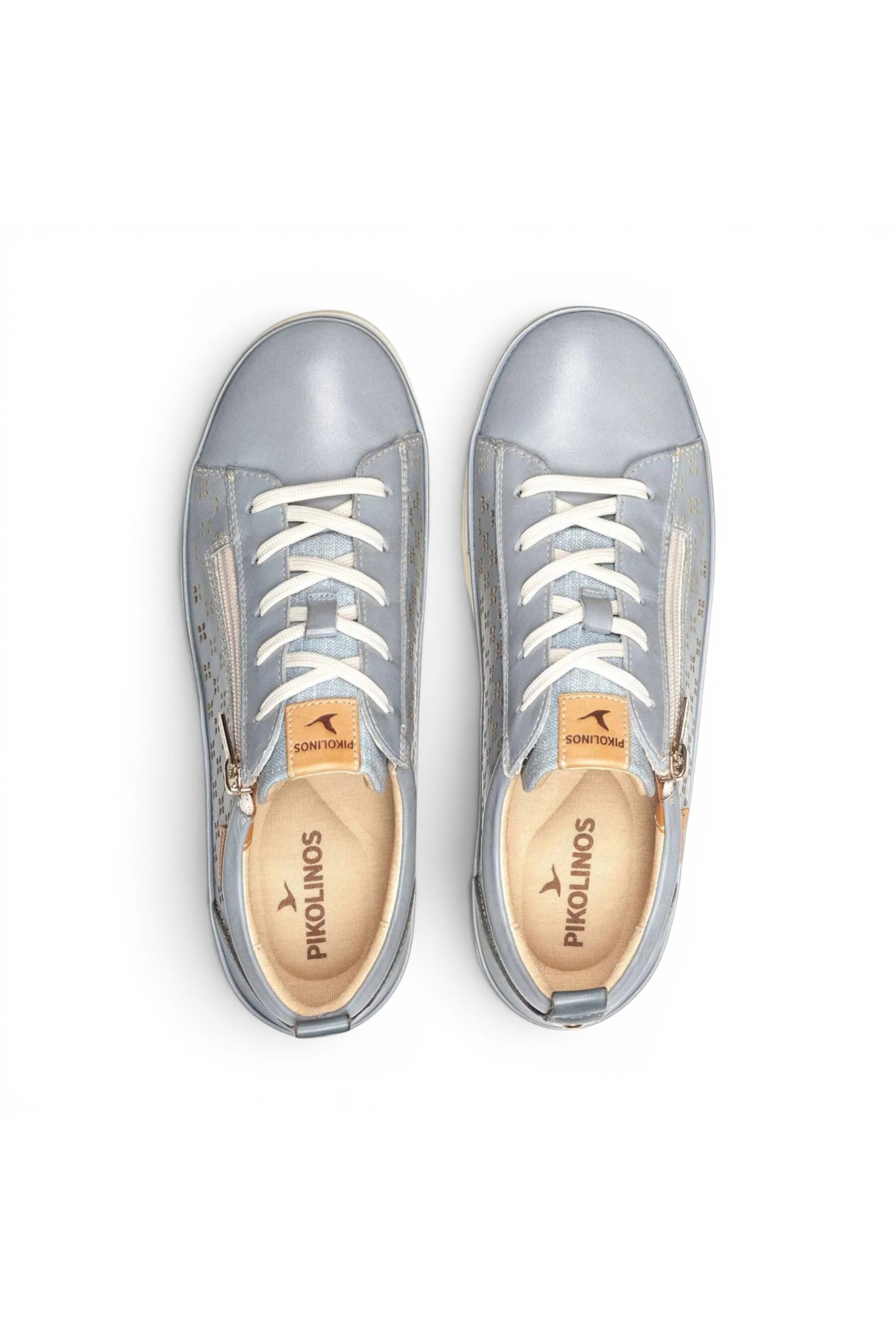 Blue Womens Zip Trainer Sneaker W3W-6841C1, Image 6 of 6