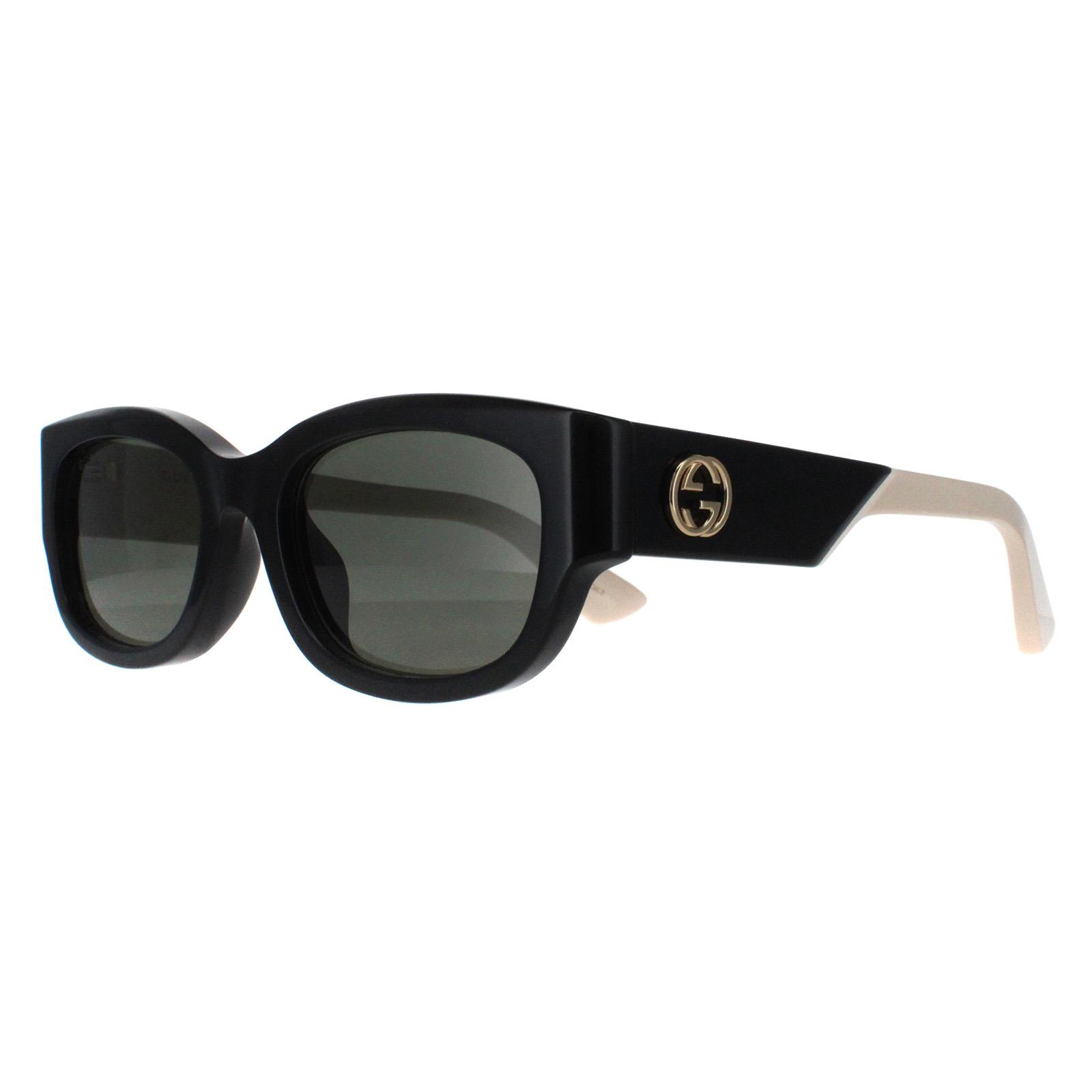 Black Square Black with Ivory Grey GG1667SK, Image 2 of 4