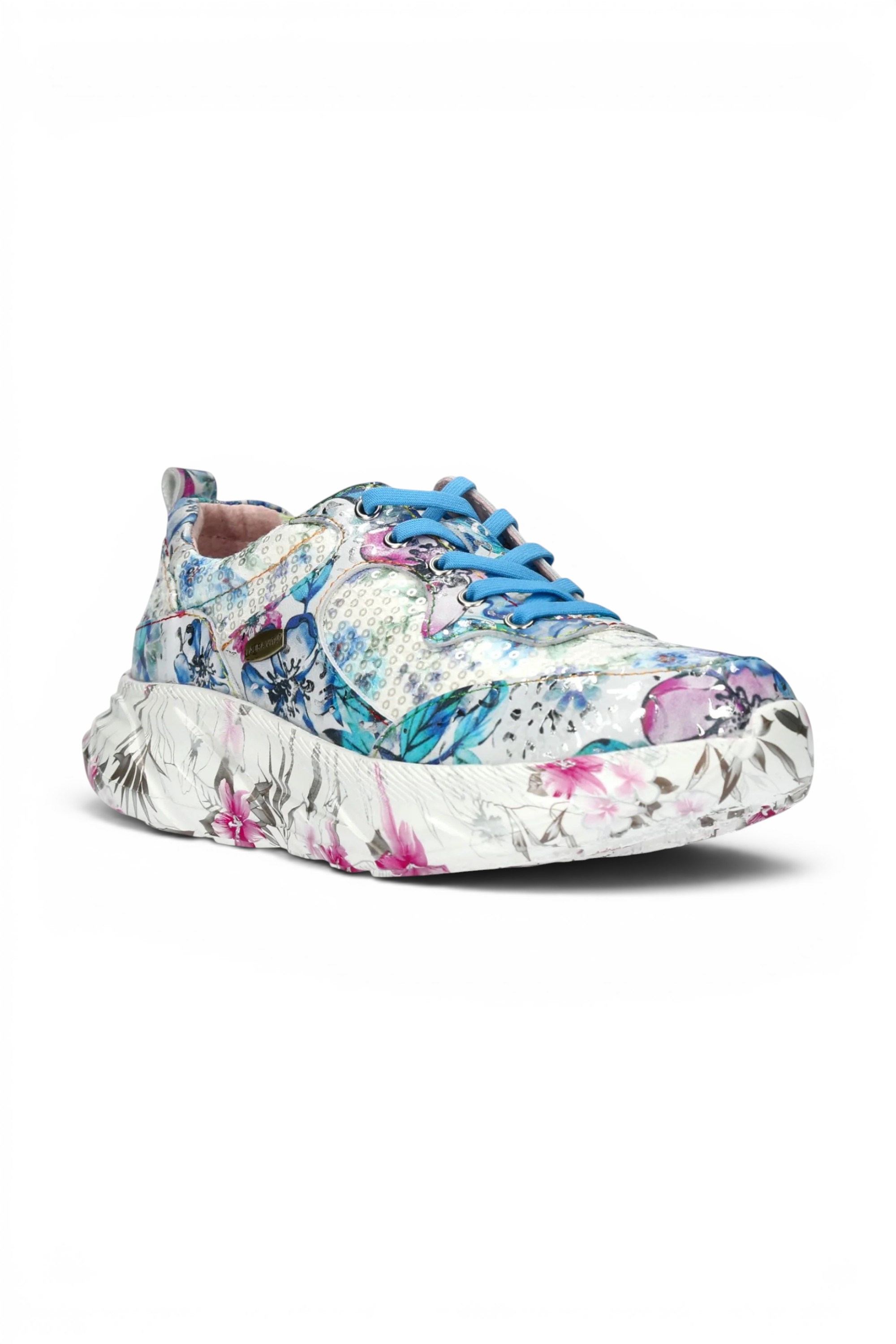 Blue Womens Trainers Sneaker Shoes-SOFIAO-07, Image 2 of 7