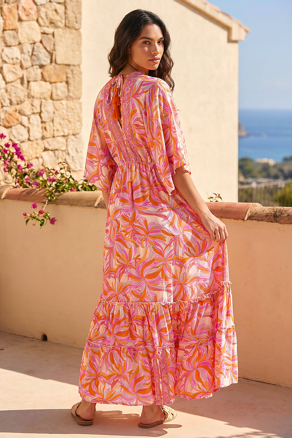 formal maxi wedding guest dress Sara A-Line Chiffon Maxi Dress