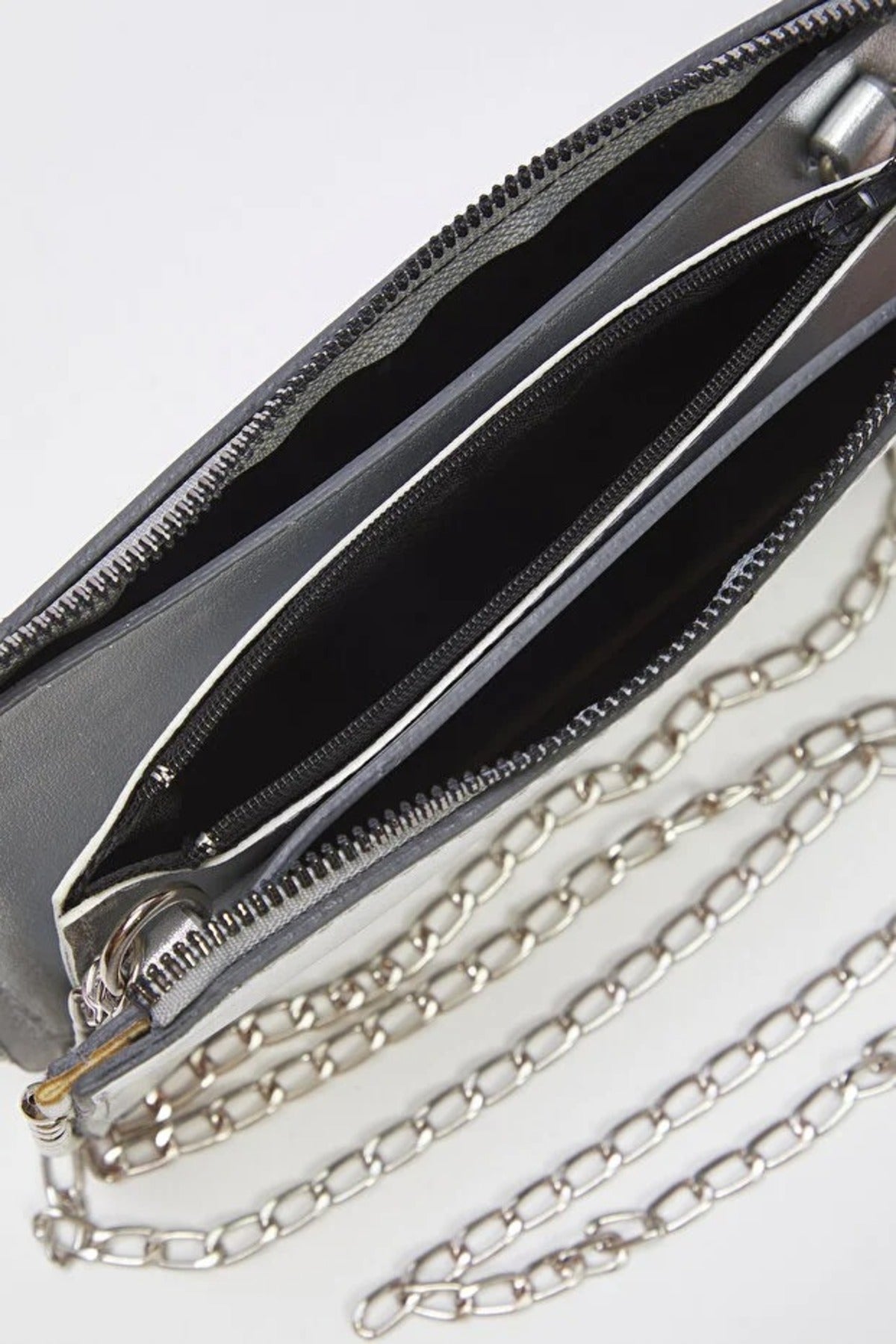 Silver Studded Small Cross-Body Wallet Bag, Image 3 of 3