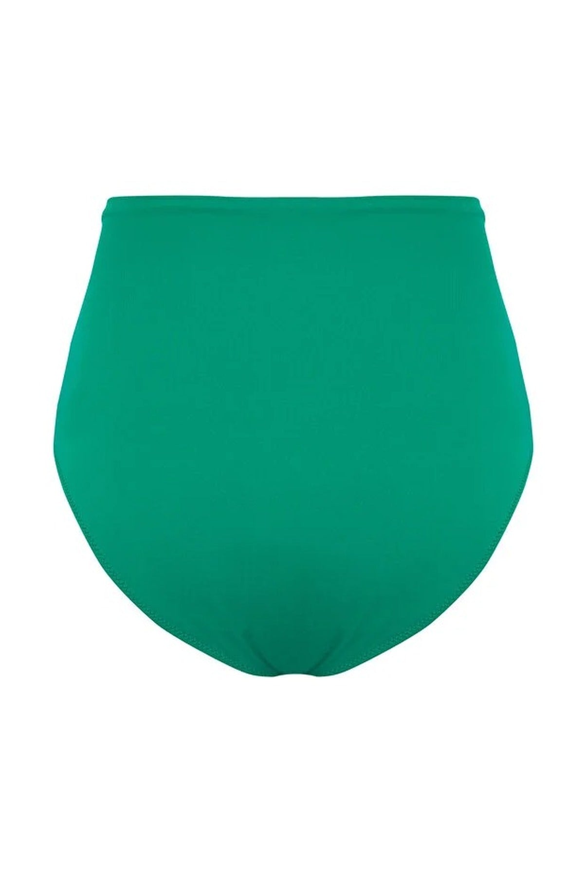 Emerald High Waist Hardware Detail Shaping Bikini Bottom with Front Accent, Image 3 of 4