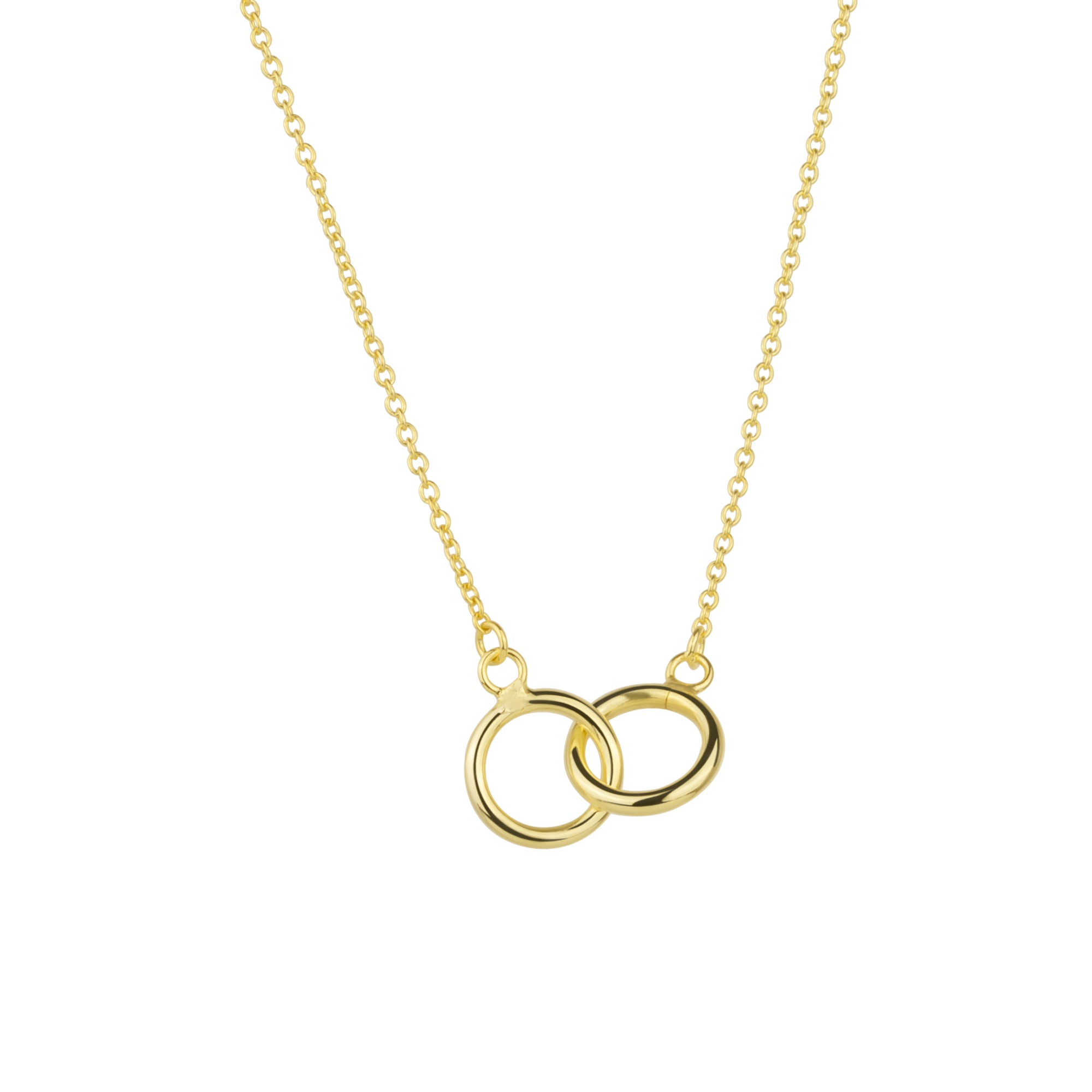 Gold Spero Gold Sterling Silver Interlink Circles Necklace, Image 1 of 5