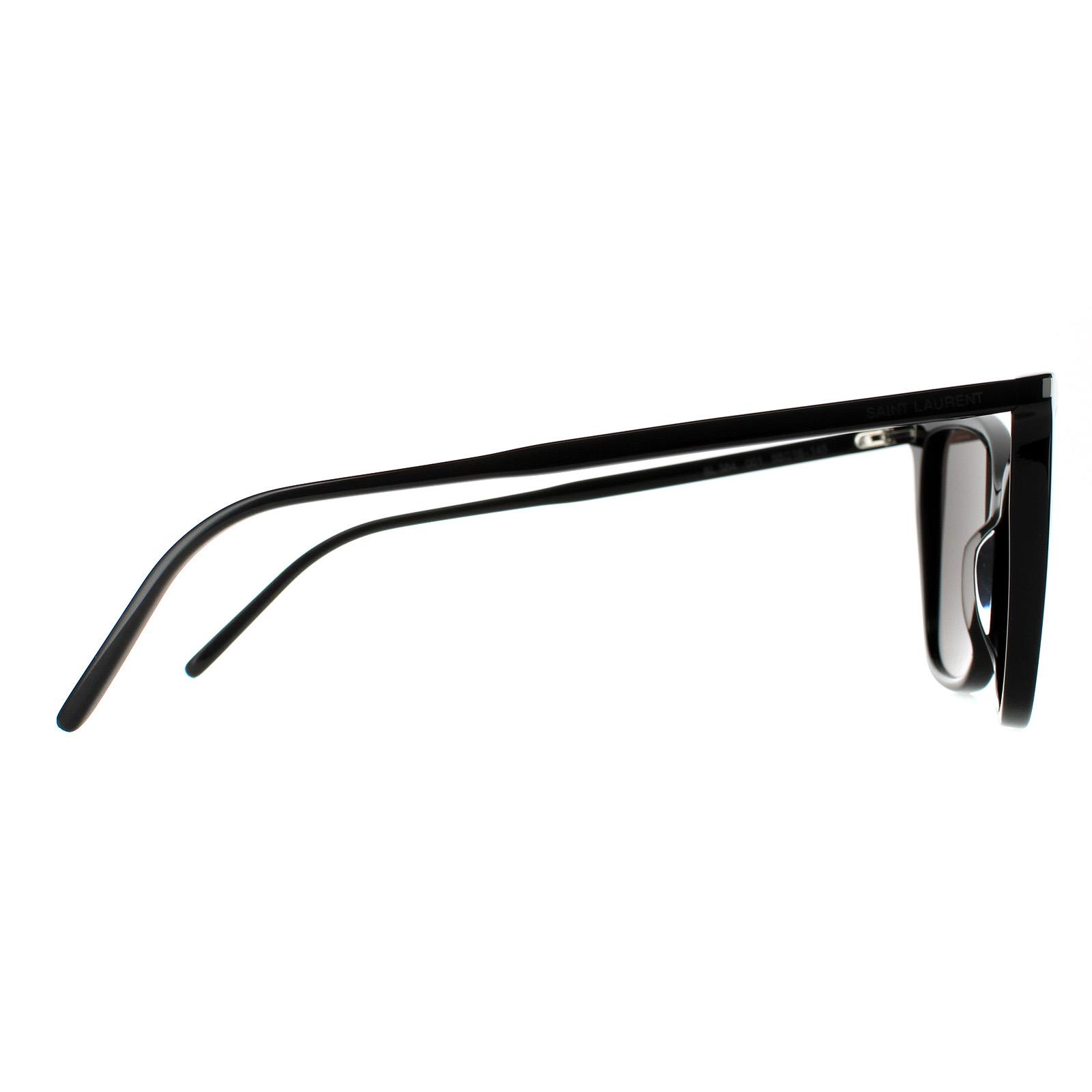 Black Saint Laurent Black Cat Eye Black Grey Sunglasses, Image 4 of 6