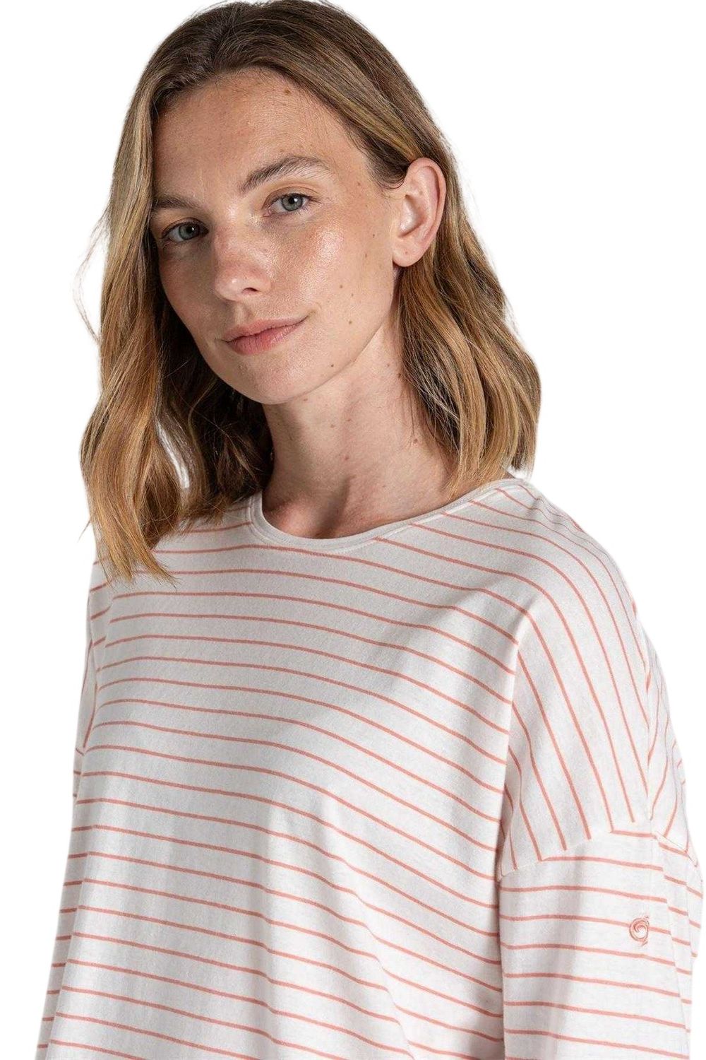 Coral Kielder Drop Shoulder TShirt, Image 3 of 4