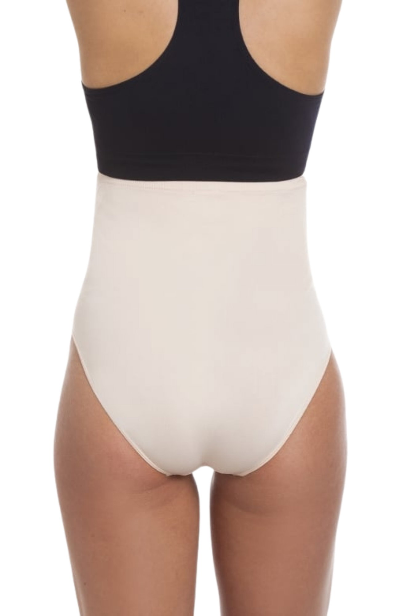 Beige High Waist Seamless Maternity Briefs, Image 3 of 5