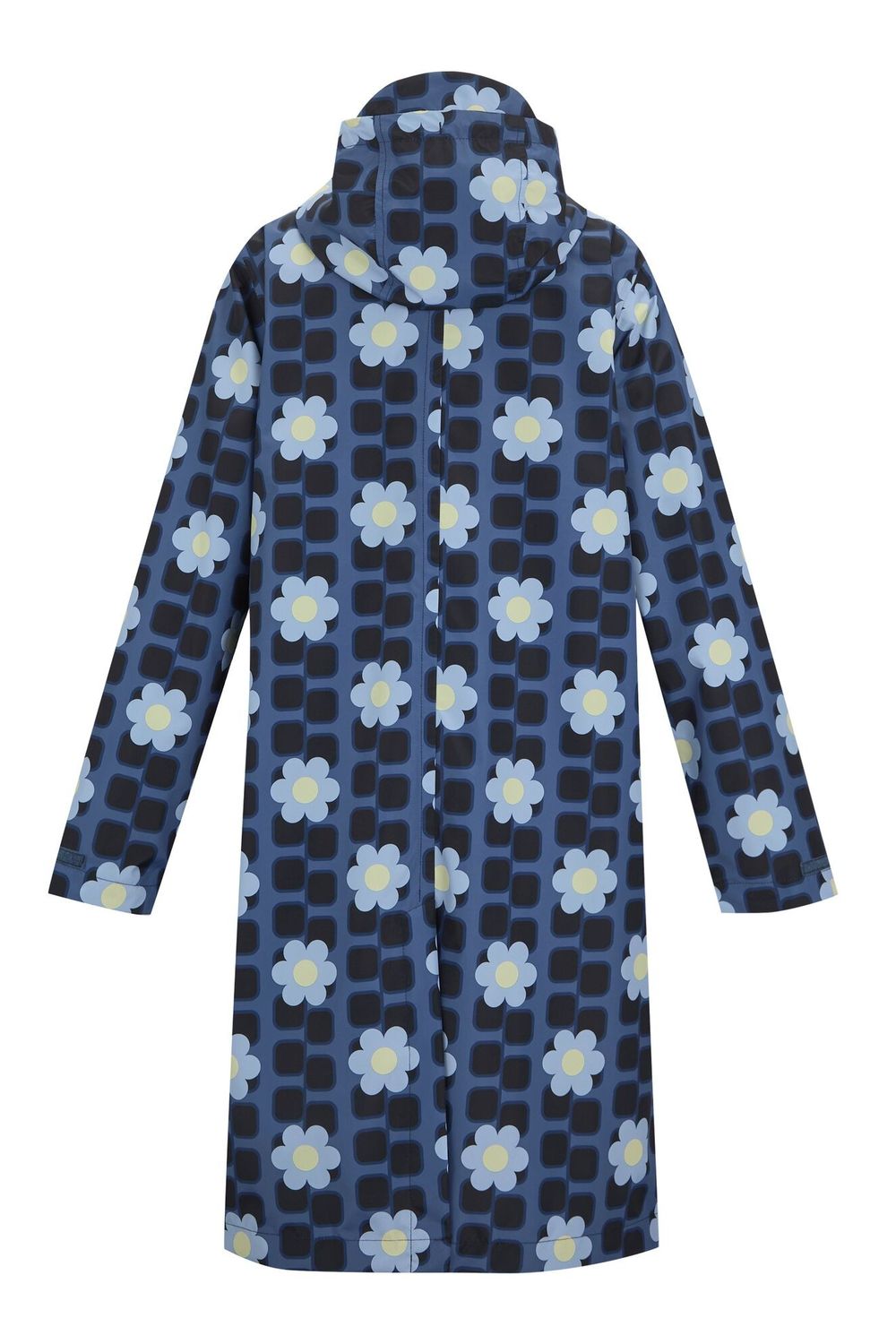 Blue Orla Kiely Floral Long Jacket, Image 2 of 4