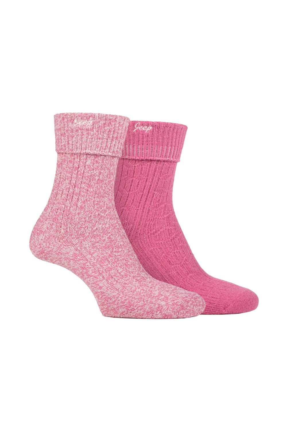 Pink 2 Pack Super Soft Boot Socks, Image 1 of 3