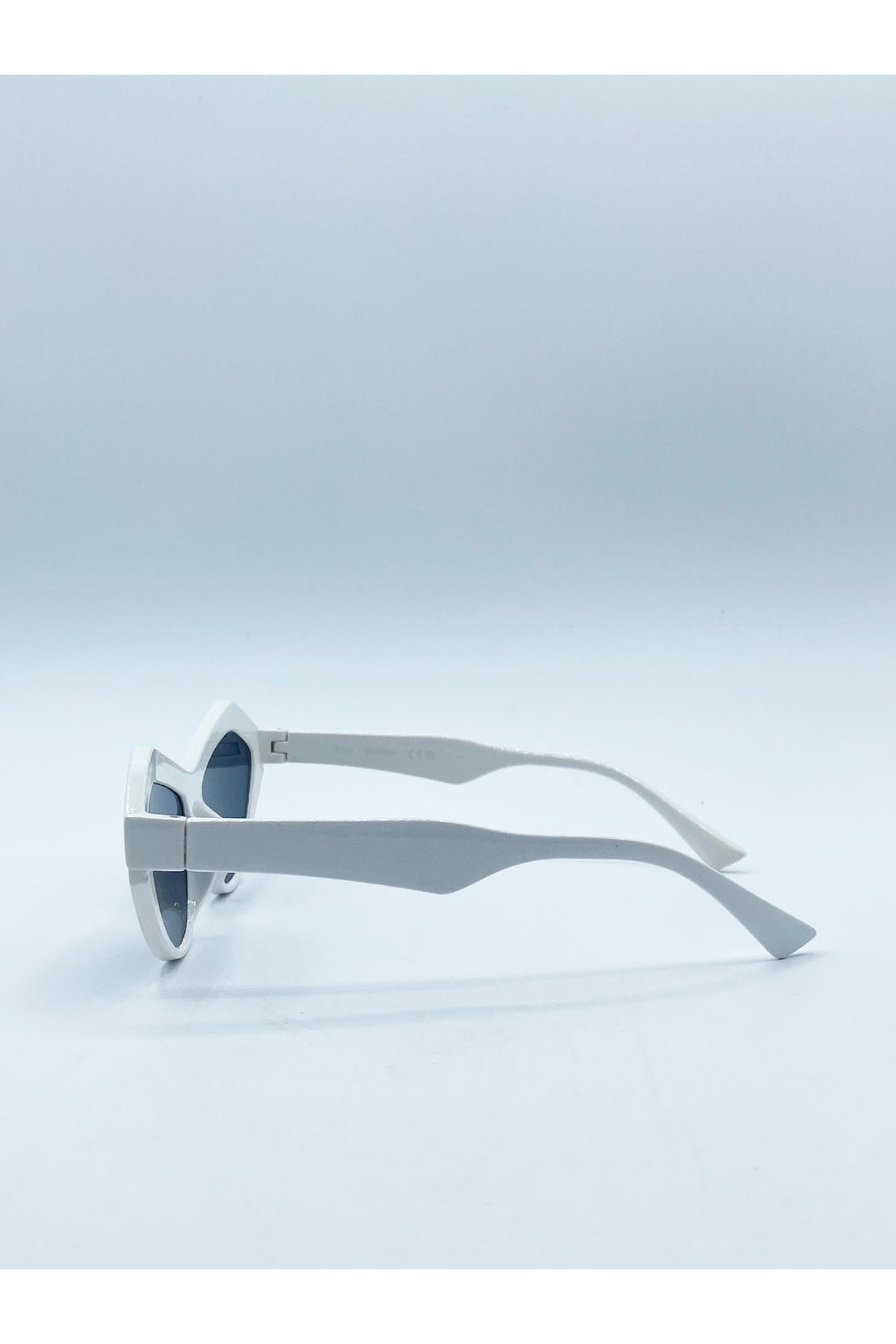 White Angular Sunglasses, Image 5 of 6