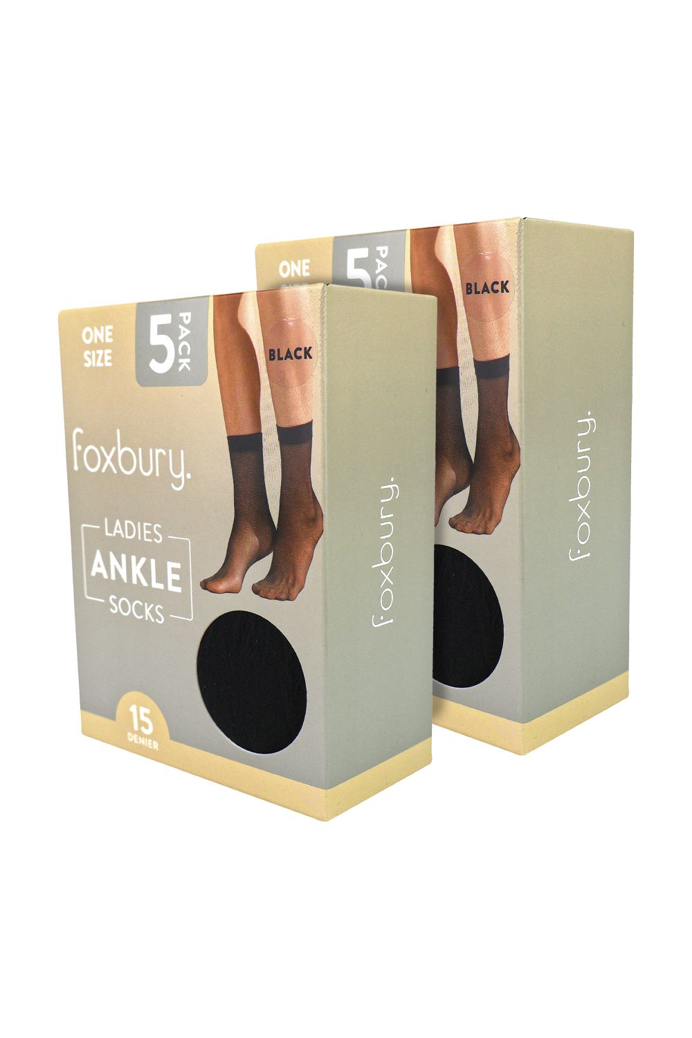 Black 10 Pack Ladies Ankle High Pop Socks 15 Denier Lightweight Sheer Socks, Image 2 of 3