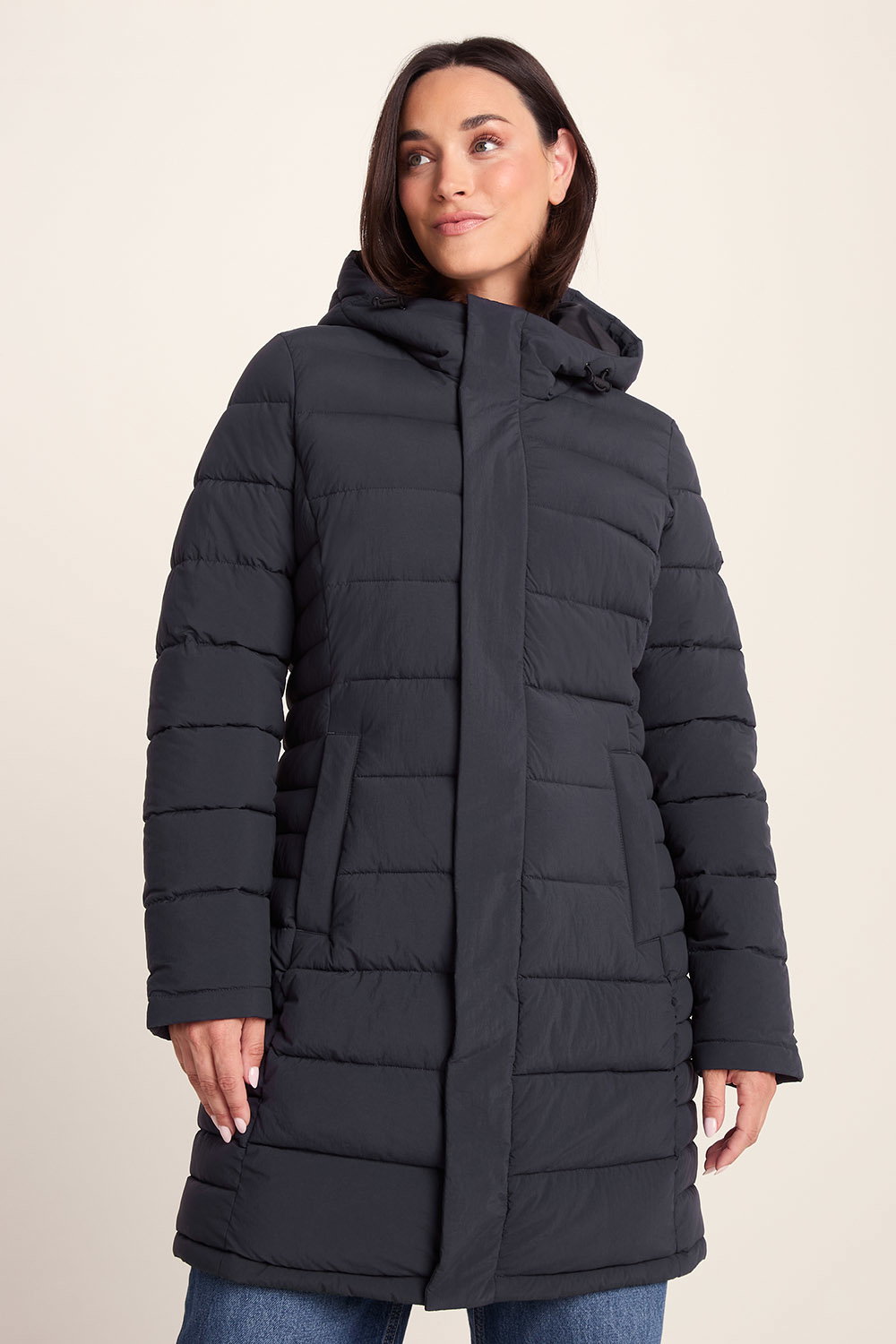 Indigo Kirkham Long Shower Resistant Jacket, Image 1 of 6
