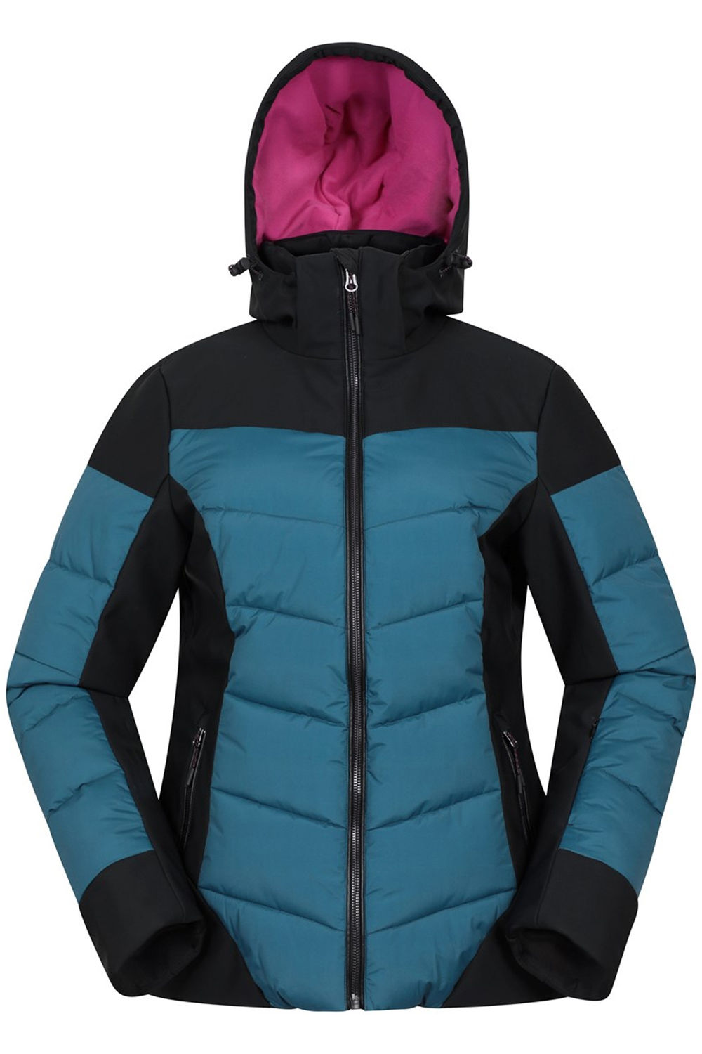 Dark Green Resort RECCO Padded Ski Jacket, Image 1 of 4