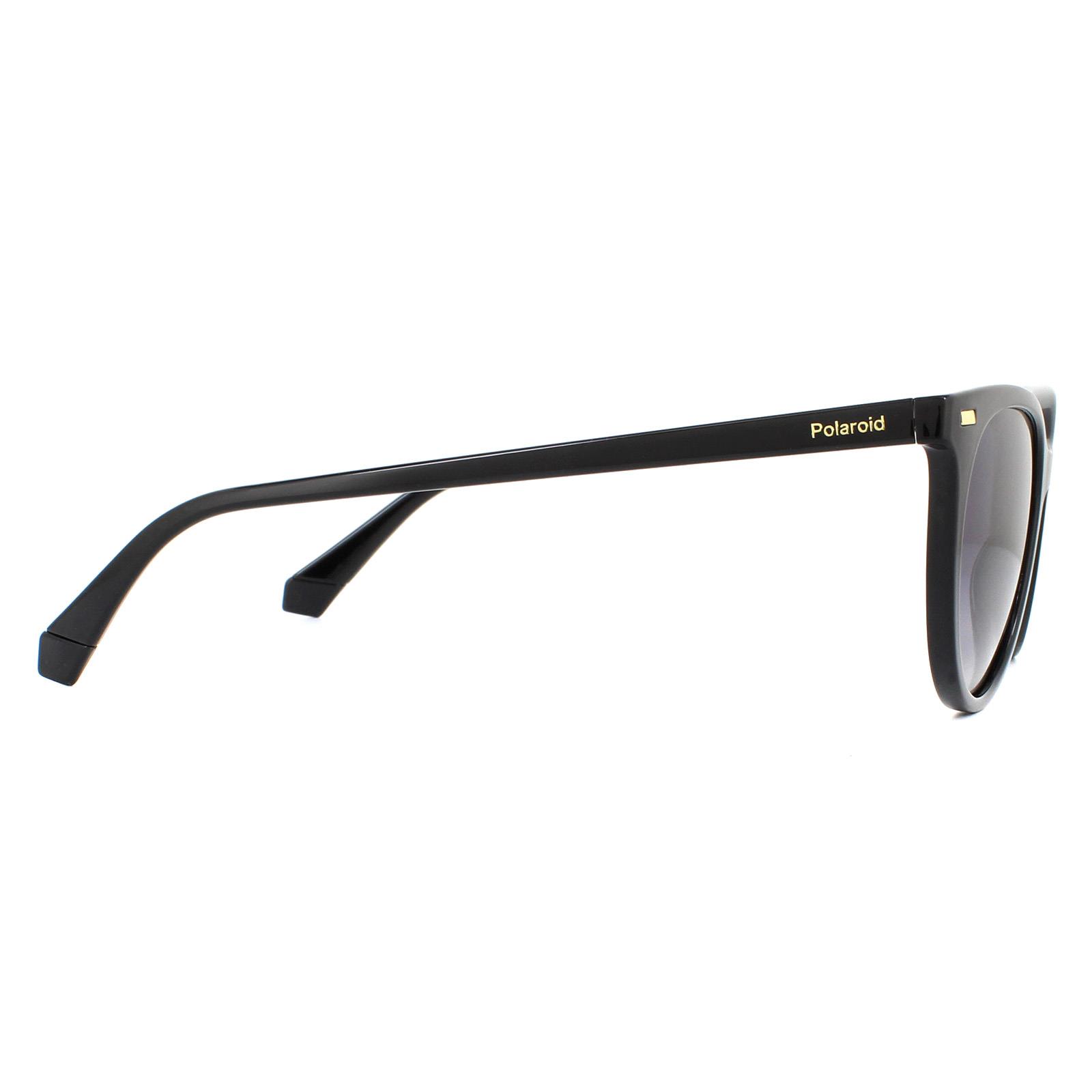 Cat Eye Black Grey Grey Gradient Polarized Sunglasses, Image 4 of 4