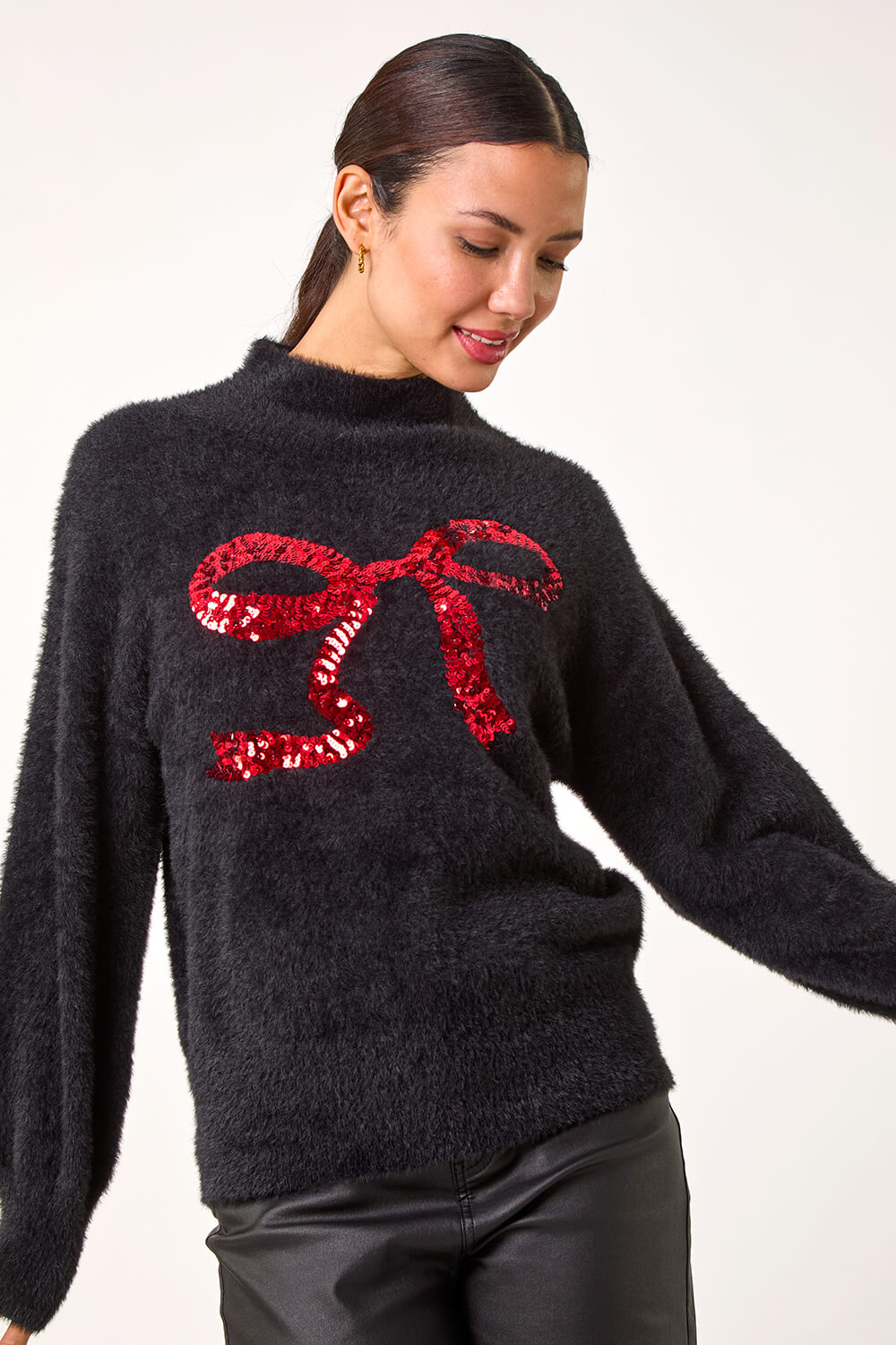 Flowerbow Knit Jumper