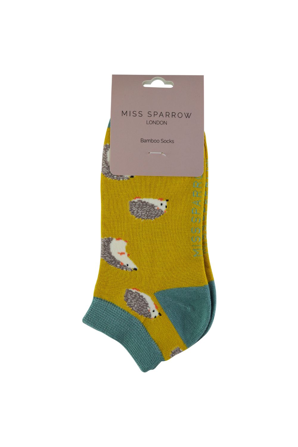 Mustard Bamboo Breathable Trainer Socks, Image 2 of 5
