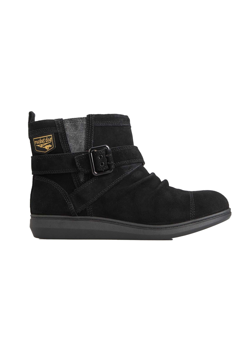 Black Mint Suede Ankle Boots, Image 3 of 4